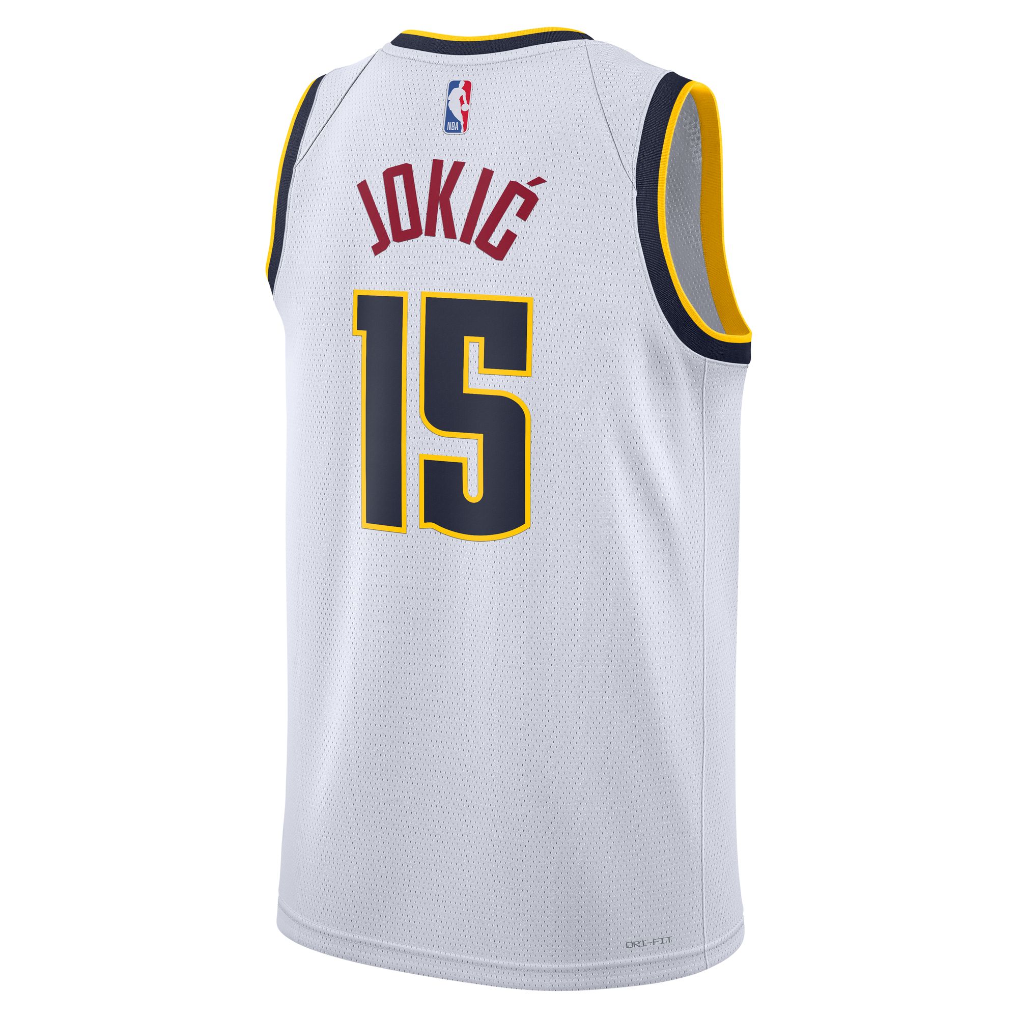Nikola Jokic Denver Nuggets Nike Unisex Swingman Jersey - Association Edition - White - vstockx