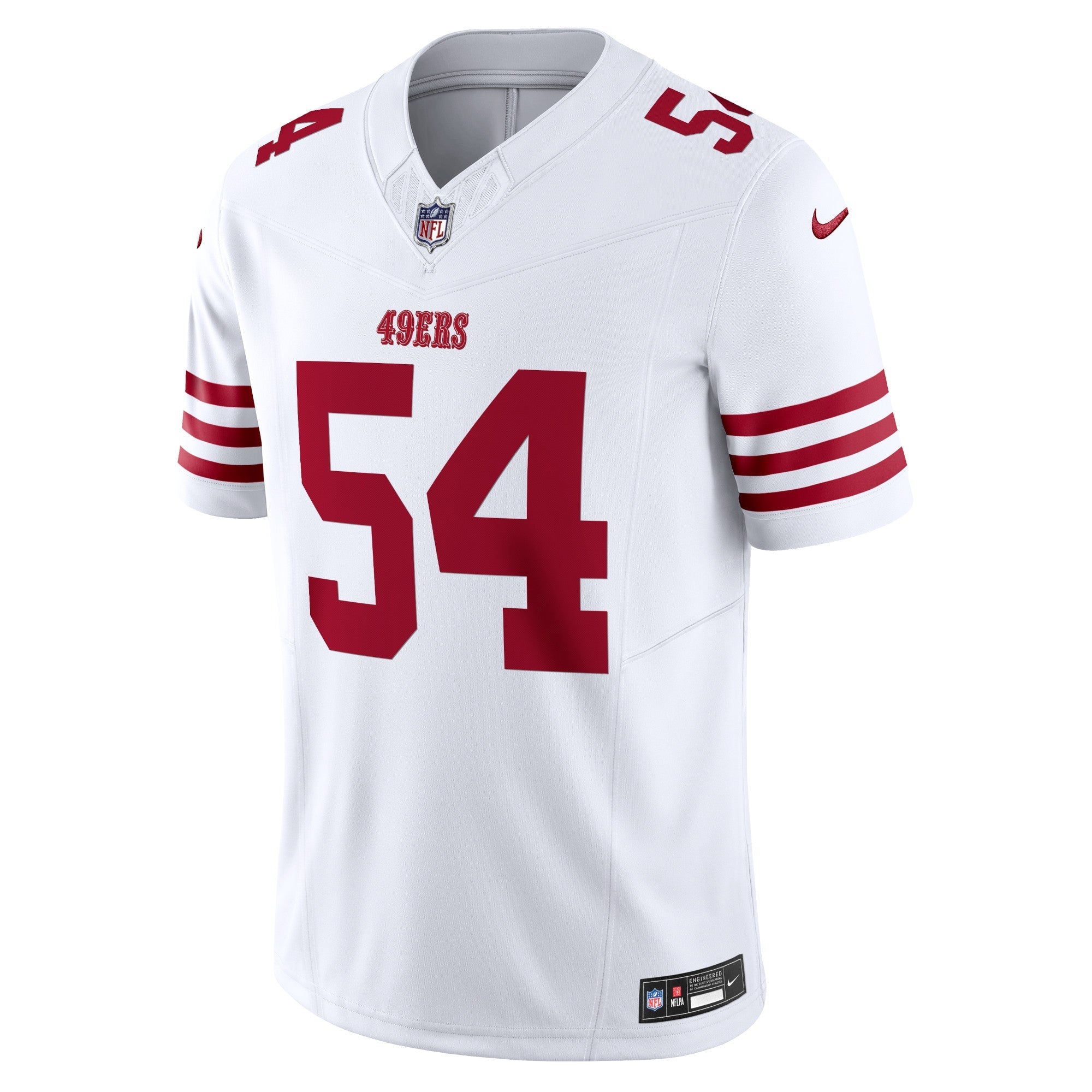 Men's Nike Fred Warner White San Francisco 49ers Vapor F.U.S.E. Limited Jersey - vstockx