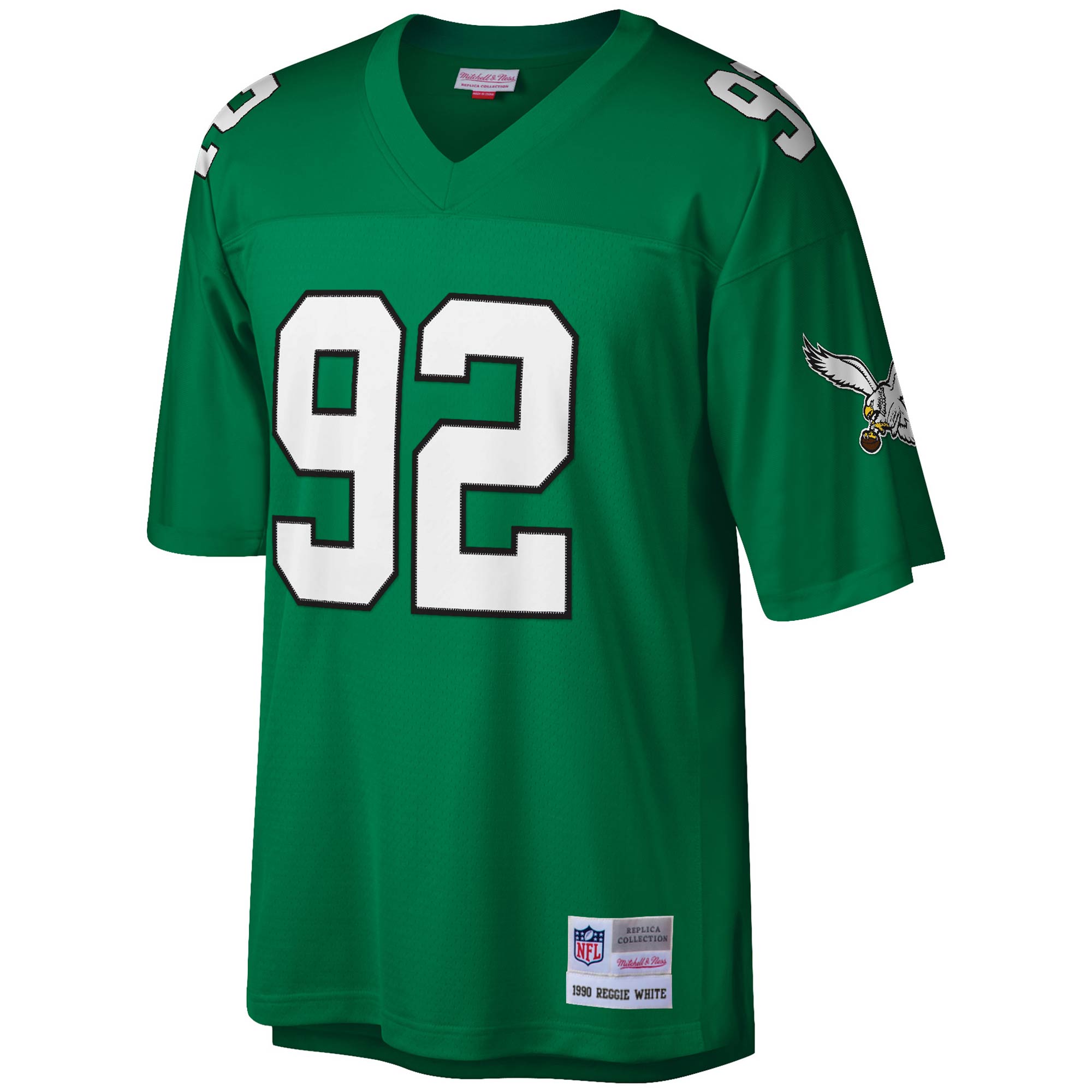 Reggie White Philadelphia Eagles Mitchell & Ness Legacy Replica Jersey - Kelly Green - vstockx
