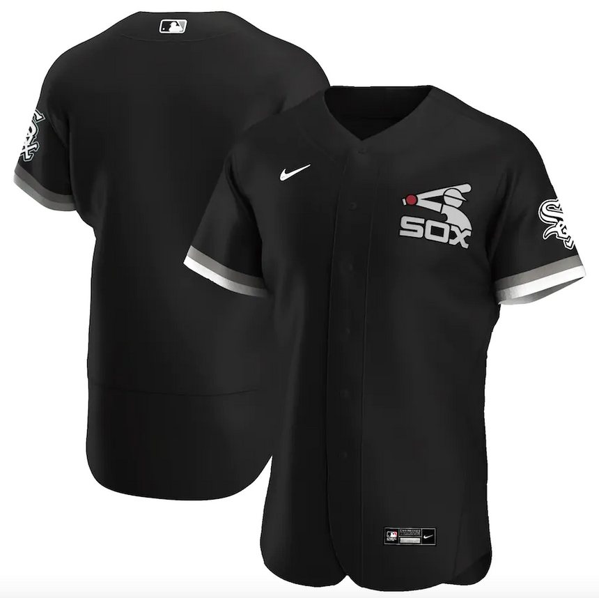 Men's Chicago White Sox Black Alternate Spring Training Authentic Team Jersey - vstockx