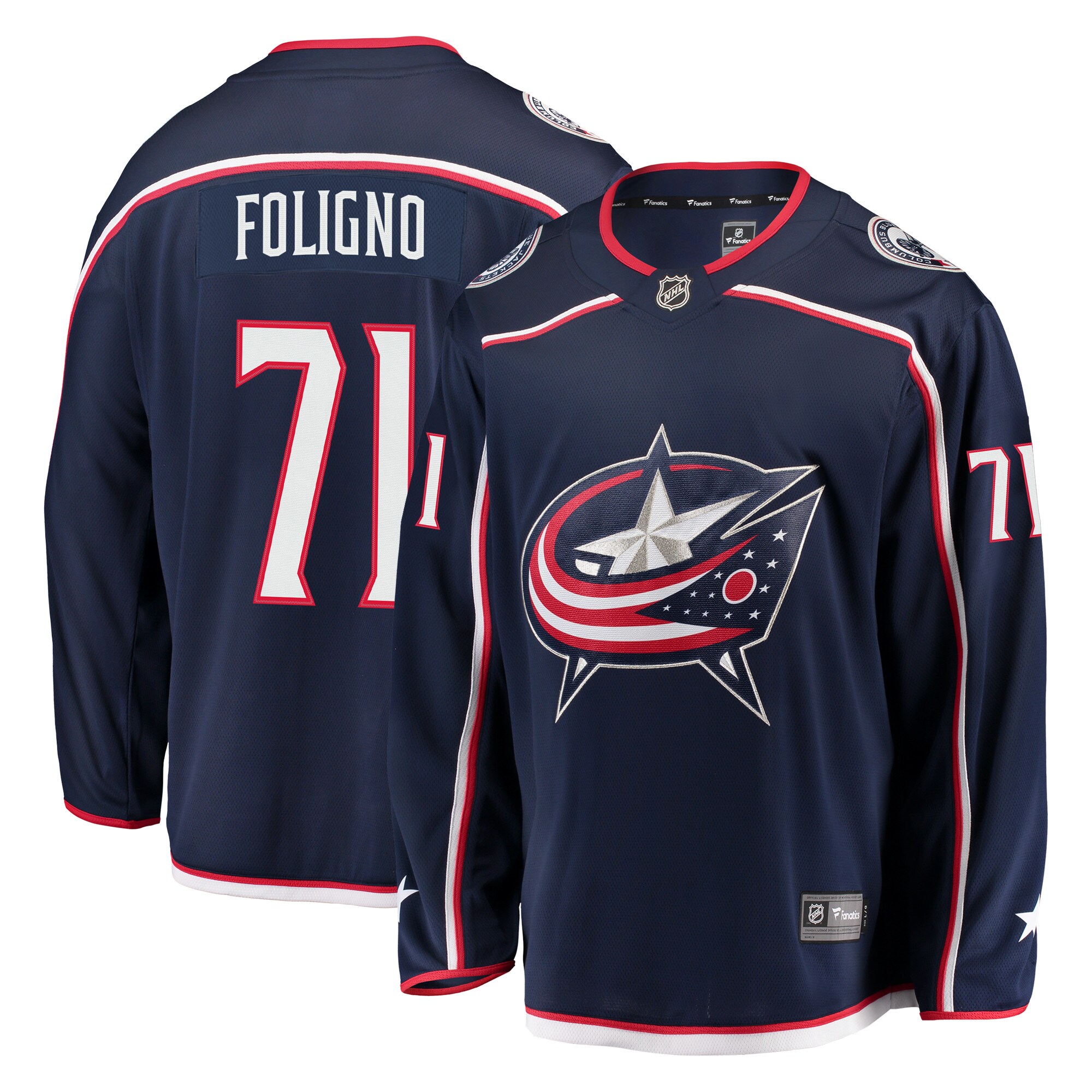 Nick Foligno Columbus Blue Jackets Fanatics Branded Breakaway Jersey - Navy - vstockx