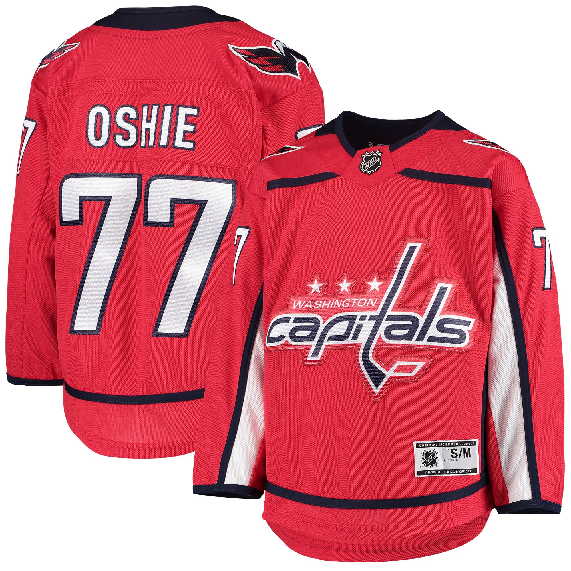 TJ Oshie Washington Capitals Youth Home Premier Player Jersey - Red - vstockx
