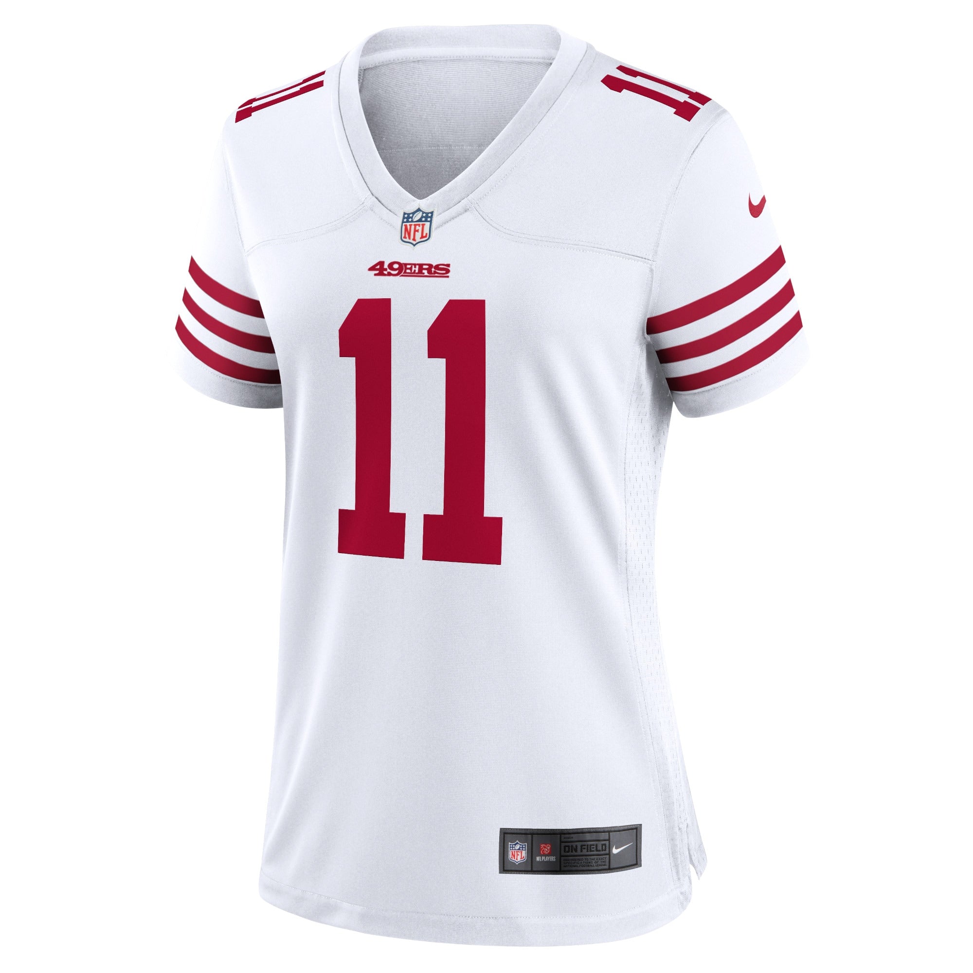 Women's Nike Brandon Aiyuk White San Francisco 49ers Player Game Jersey - vstockx