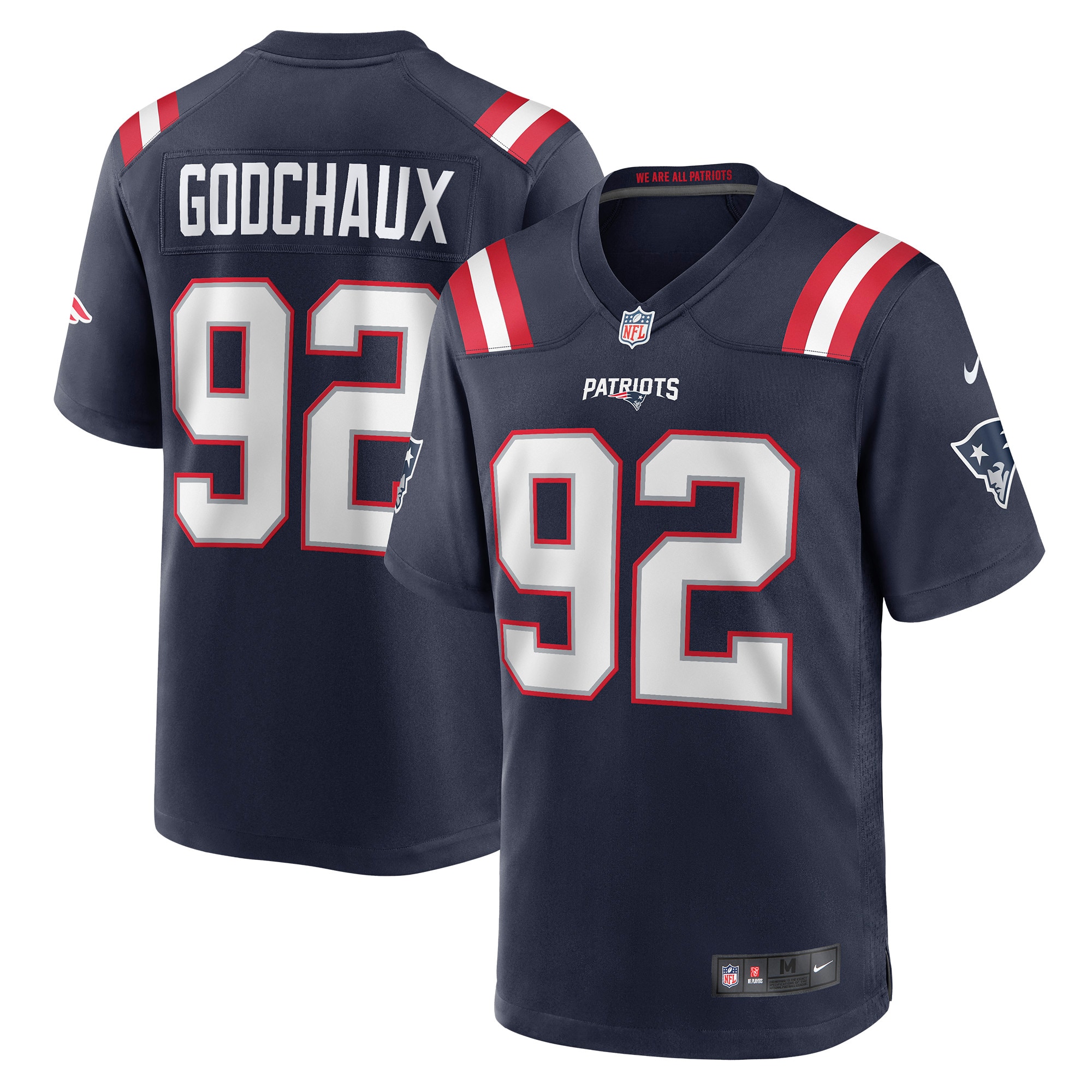 Davon Godchaux New England Patriots Nike Game Jersey - Navy - vstockx