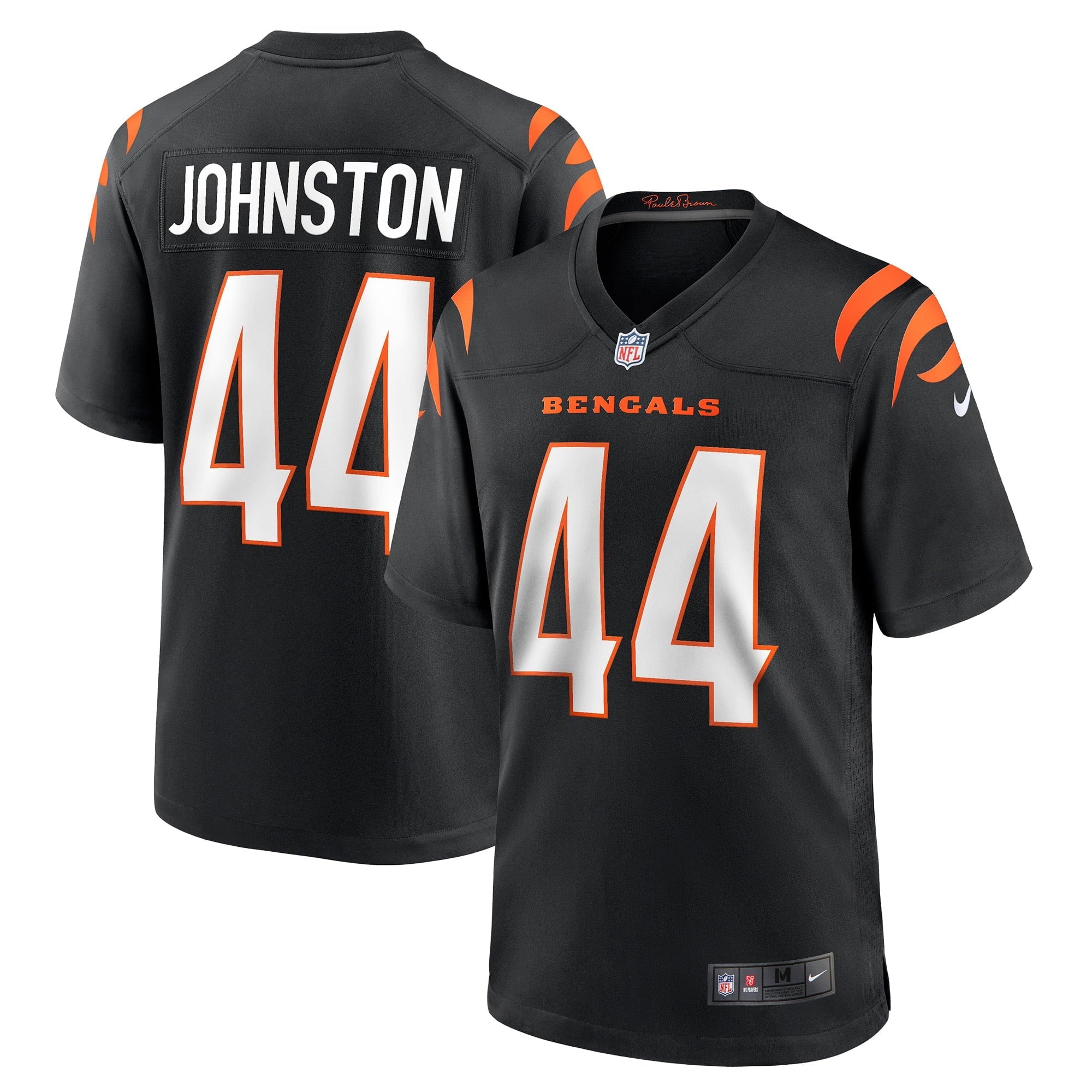 Men's Nike Clay Johnston Black Cincinnati Bengals Game Jersey - vstockx