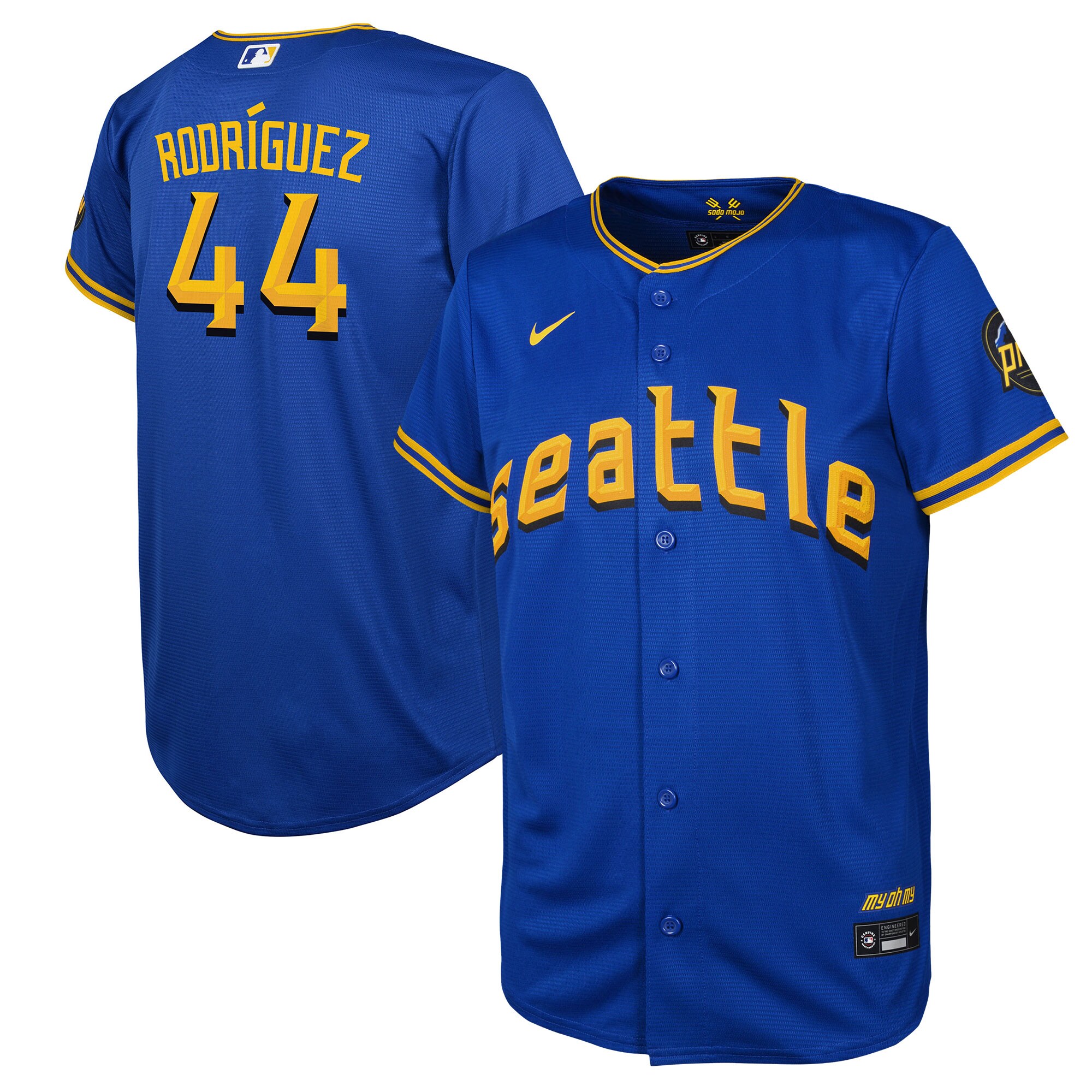 Julio Rodriguez Seattle Mariners Nike Toddler 2023 City Connect Replica Player Jersey - Royal - vstockx