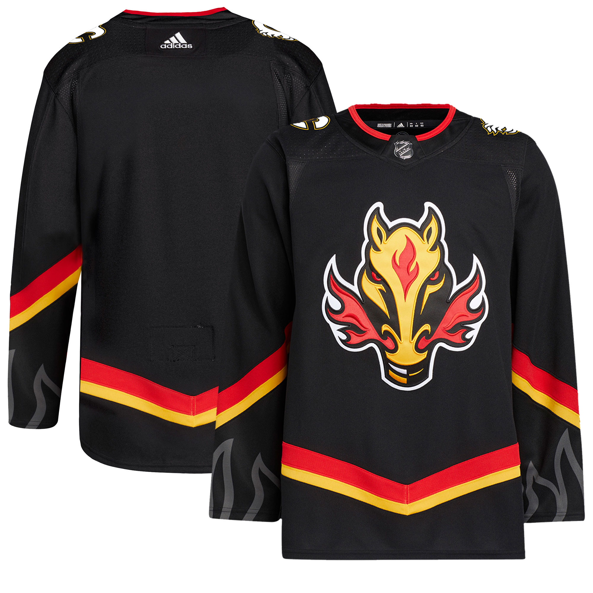 Calgary Flames adidas Alternate Primegreen Authentic Pro Jersey - Black - vstockx