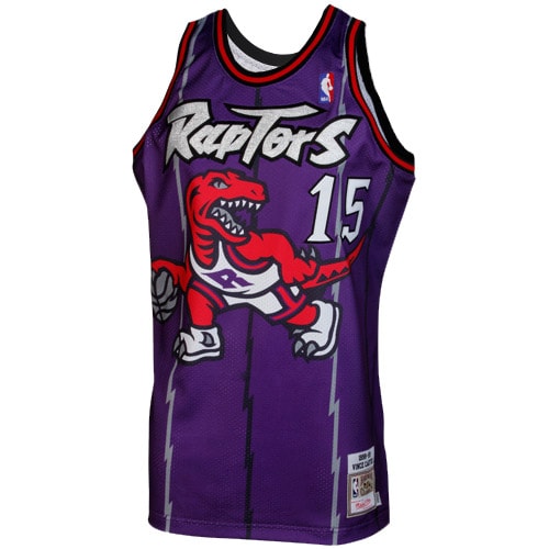 Mitchell & Ness Vince Carter Toronto Raptors 1998/99 Throwback Authentic Jersey - Purple - vstockx