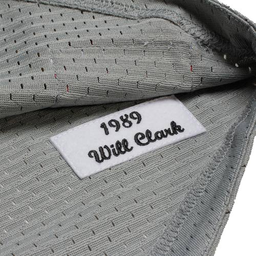 Mitchell & Ness Will Clark San Francisco Giants 1989 Authentic Cooperstown Collection Batting Practice Jersey - Gray - vstockx