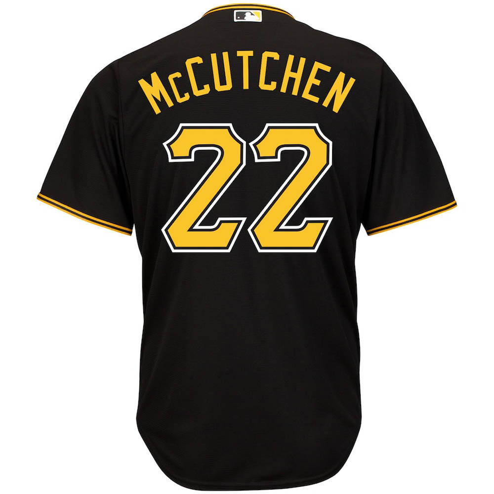 Youth Pittsburgh Pirates Andrew McCutchen Cool Base Replica Alternate Jersey - Black - vstockx