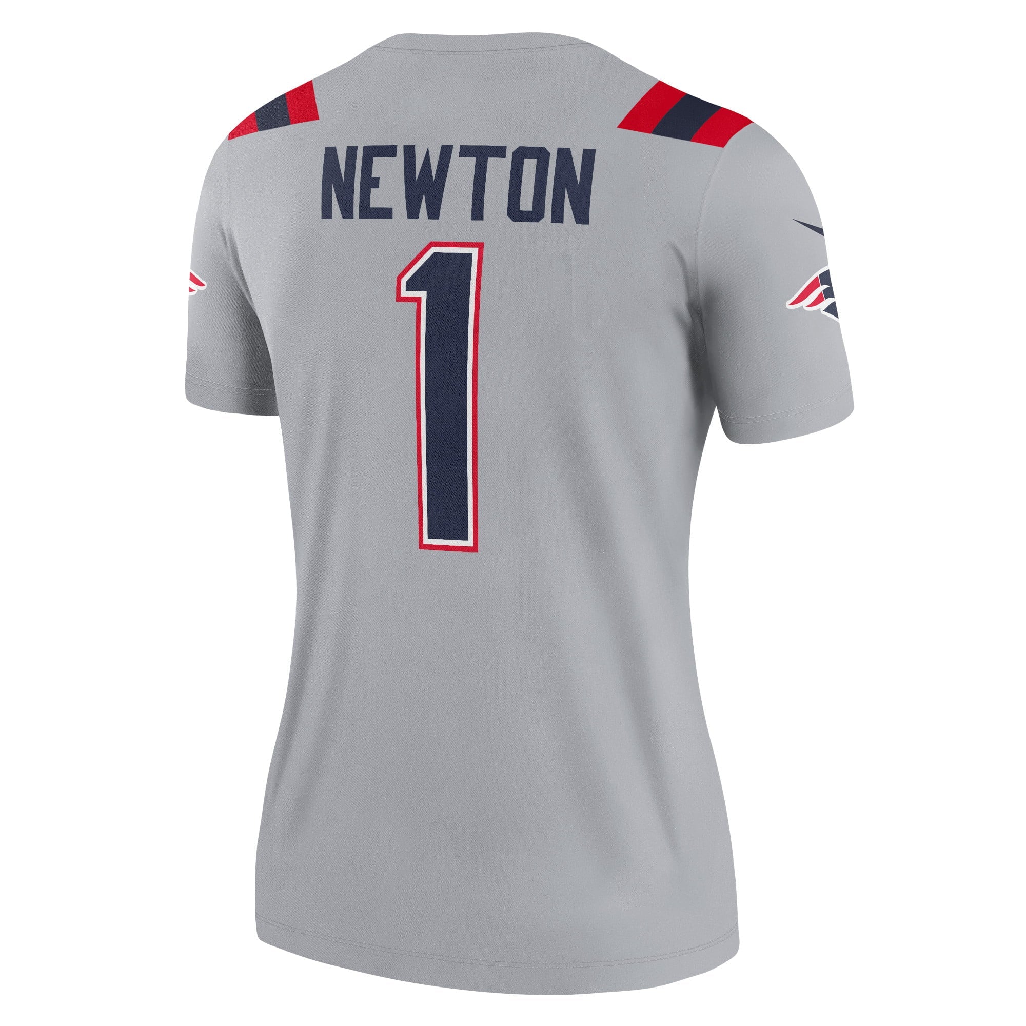 Women's Nike Cam Newton Gray New England Patriots Inverted Legend Jersey - vstockx