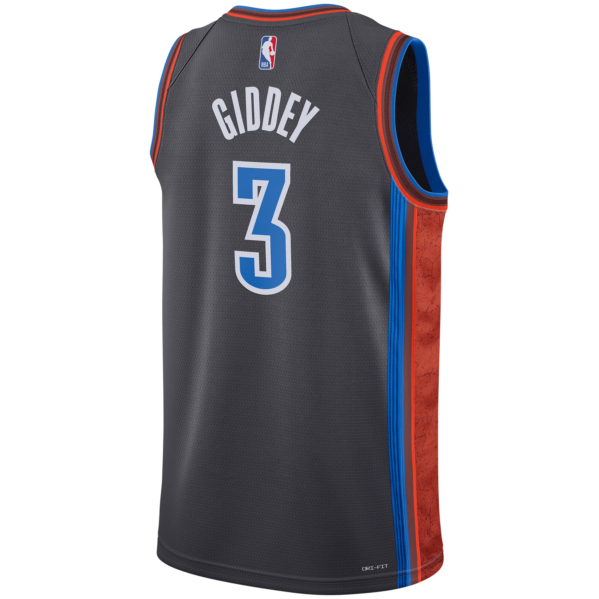 Josh Giddey Oklahoma City Thunder Nike Unisex 2022/23 Swingman Jersey - City Edition - Gray - vstockx
