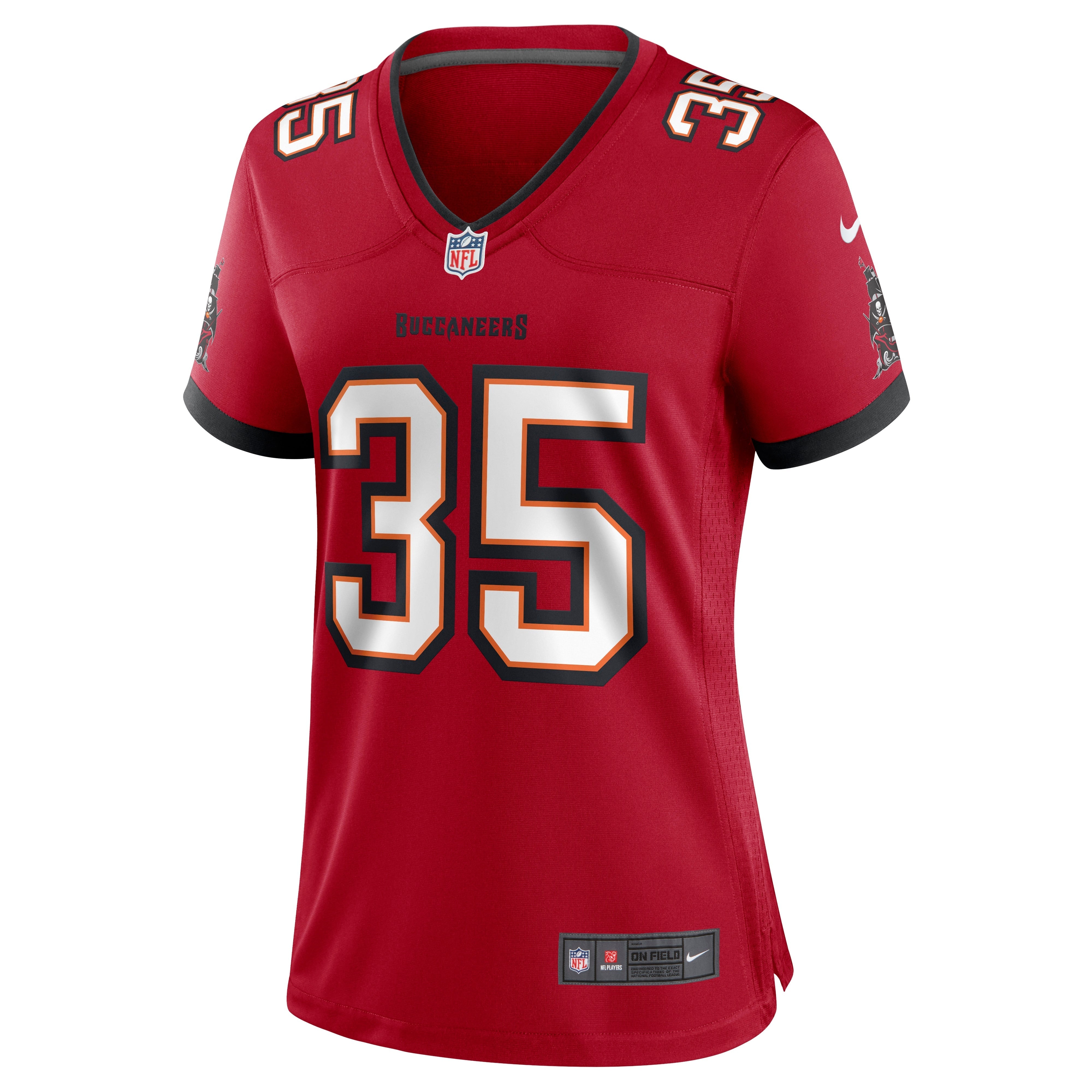 Women's Nike Jamel Dean Red Tampa Bay Buccaneers Game Jersey - vstockx