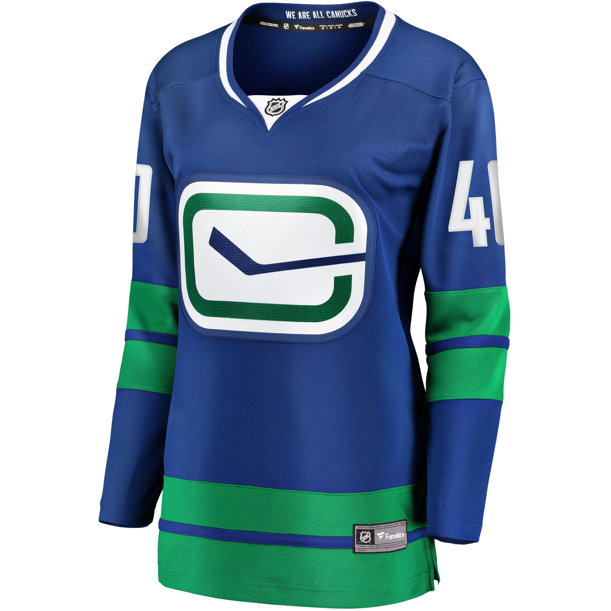 Elias Pettersson Vancouver Canucks Fanatics Branded Women's 2019/20 Alternate Premier Breakaway Player Jersey - Royal - vstockx