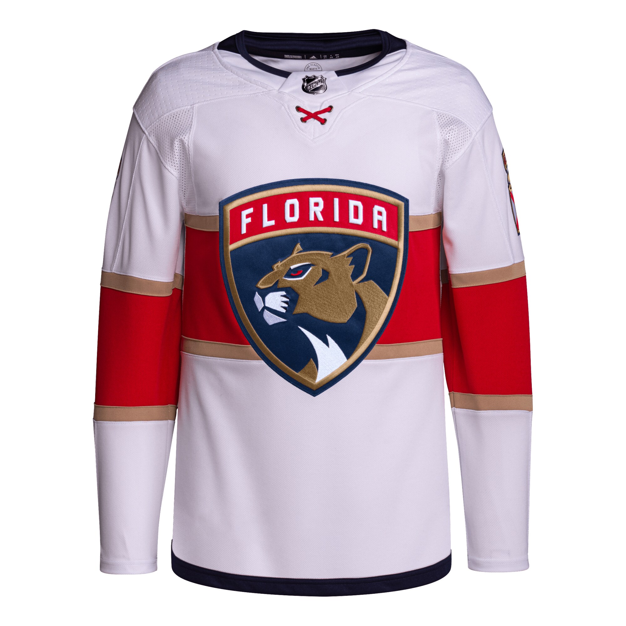 Florida Panthers adidas Away Primegreen Authentic Pro Jersey White - vstockx