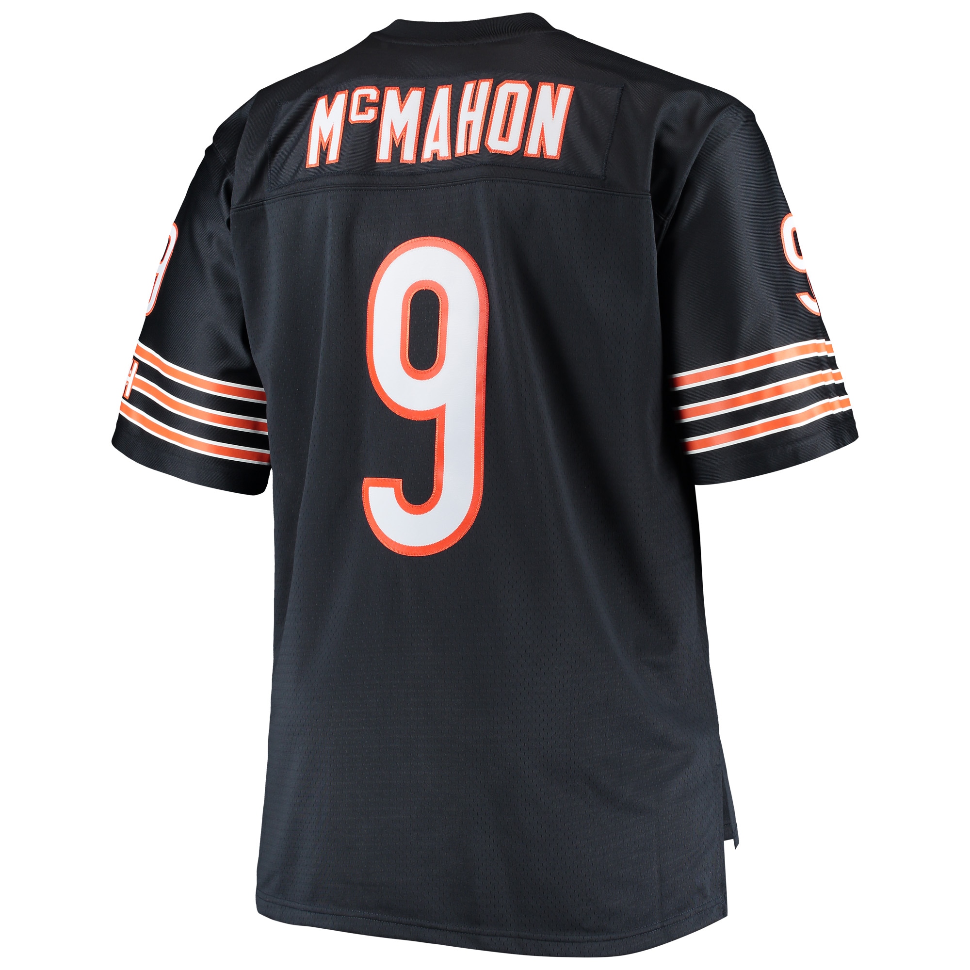 Jim McMahon Chicago Bears Mitchell & Ness Big & Tall 1985 Retired Player Replica Jersey - Navy - vstockx