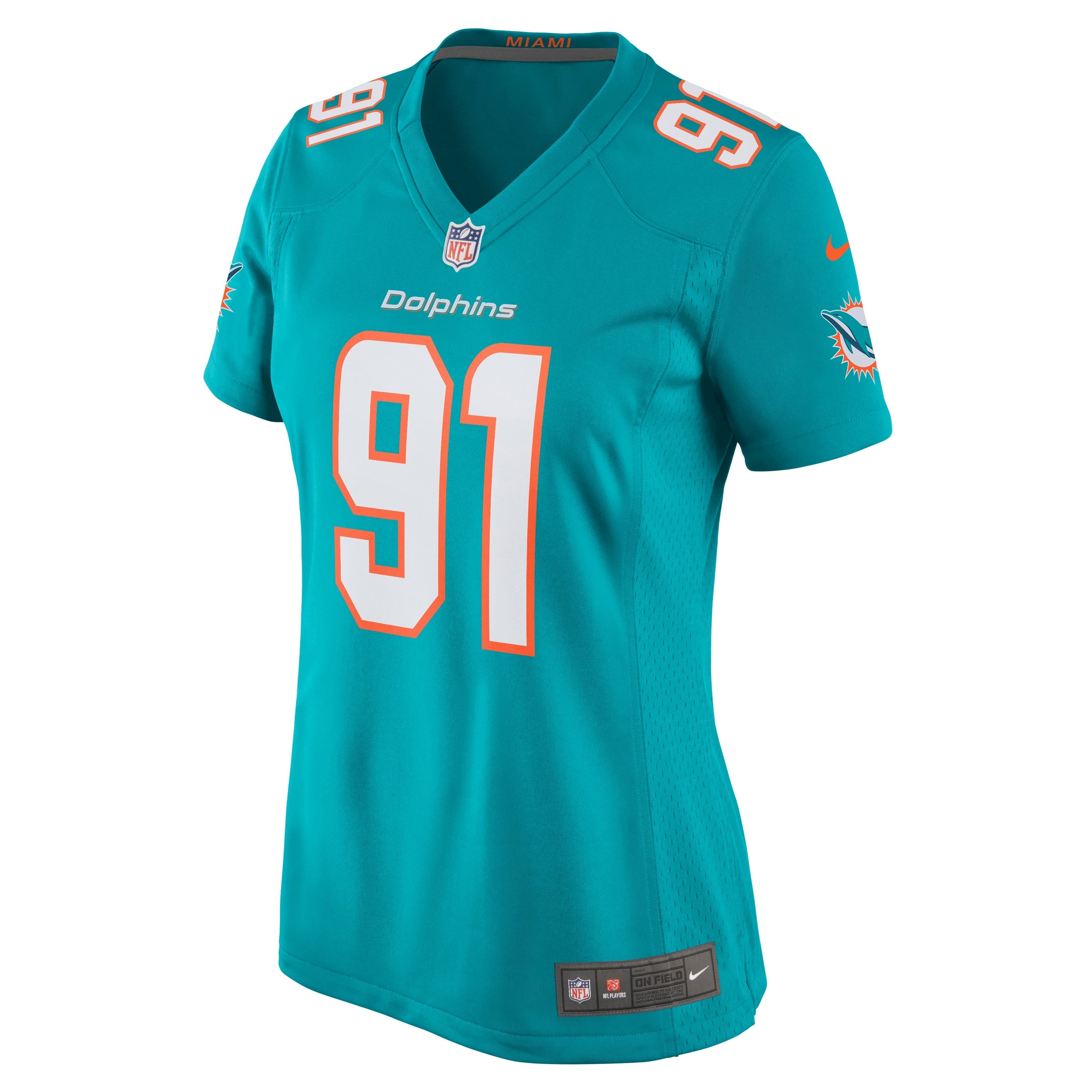 Women's Nike Emmanuel Ogbah Aqua Miami Dolphins Game Jersey - vstockx