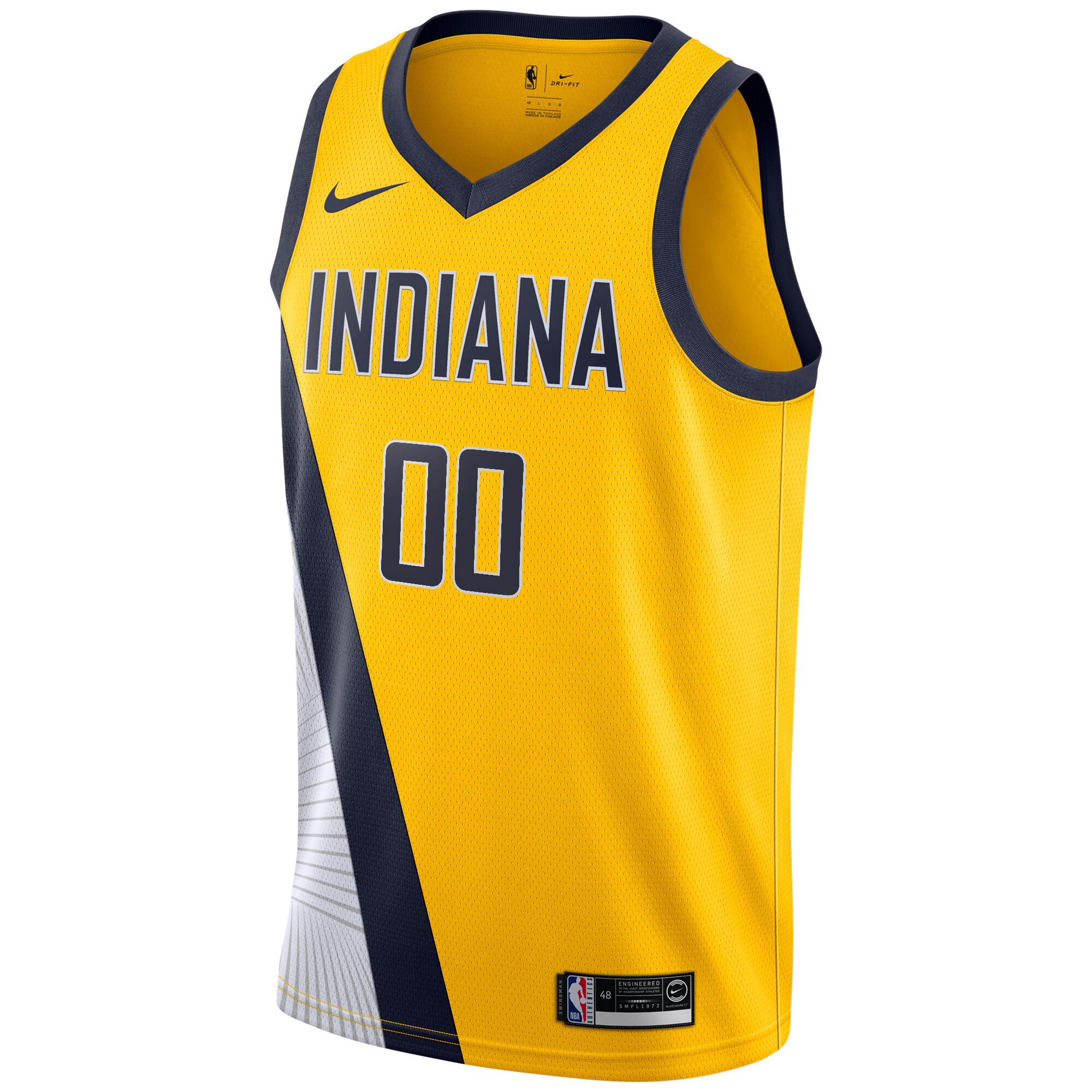 Indiana Pacers Nike 2019/20 Custom Swingman Jersey Yellow - Statement Edition - vstockx