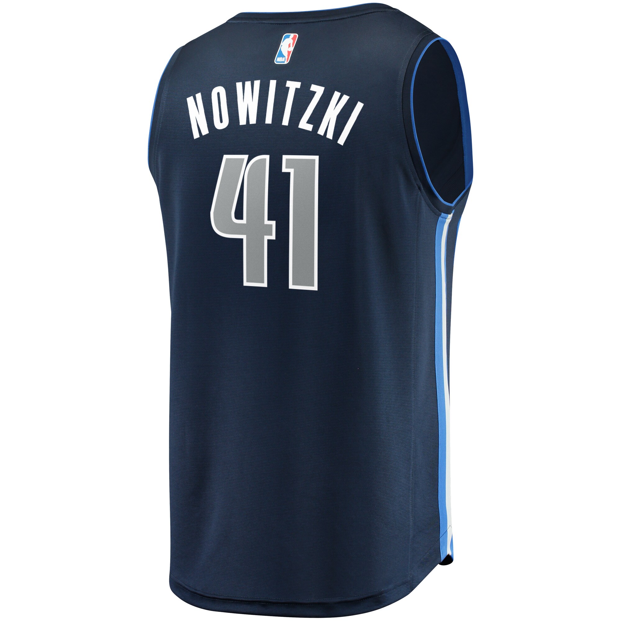 Dirk Nowitzki Dallas Mavericks Fanatics Branded Fast Break Replica Jersey Navy - Statement Edition - vstockx