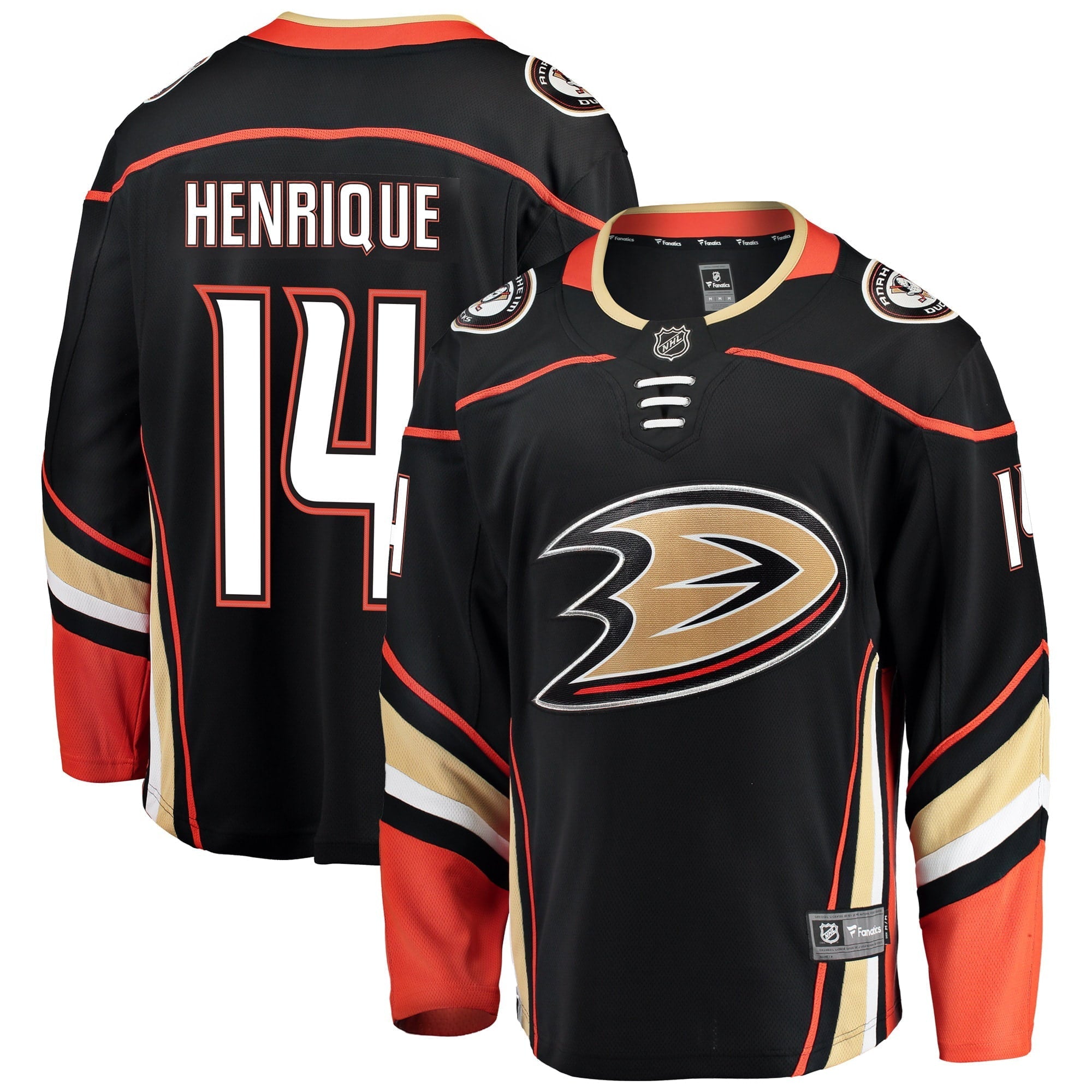 Men's Fanatics Branded Adam Henrique Black Anaheim Ducks Breakaway Player Jersey - vstockx