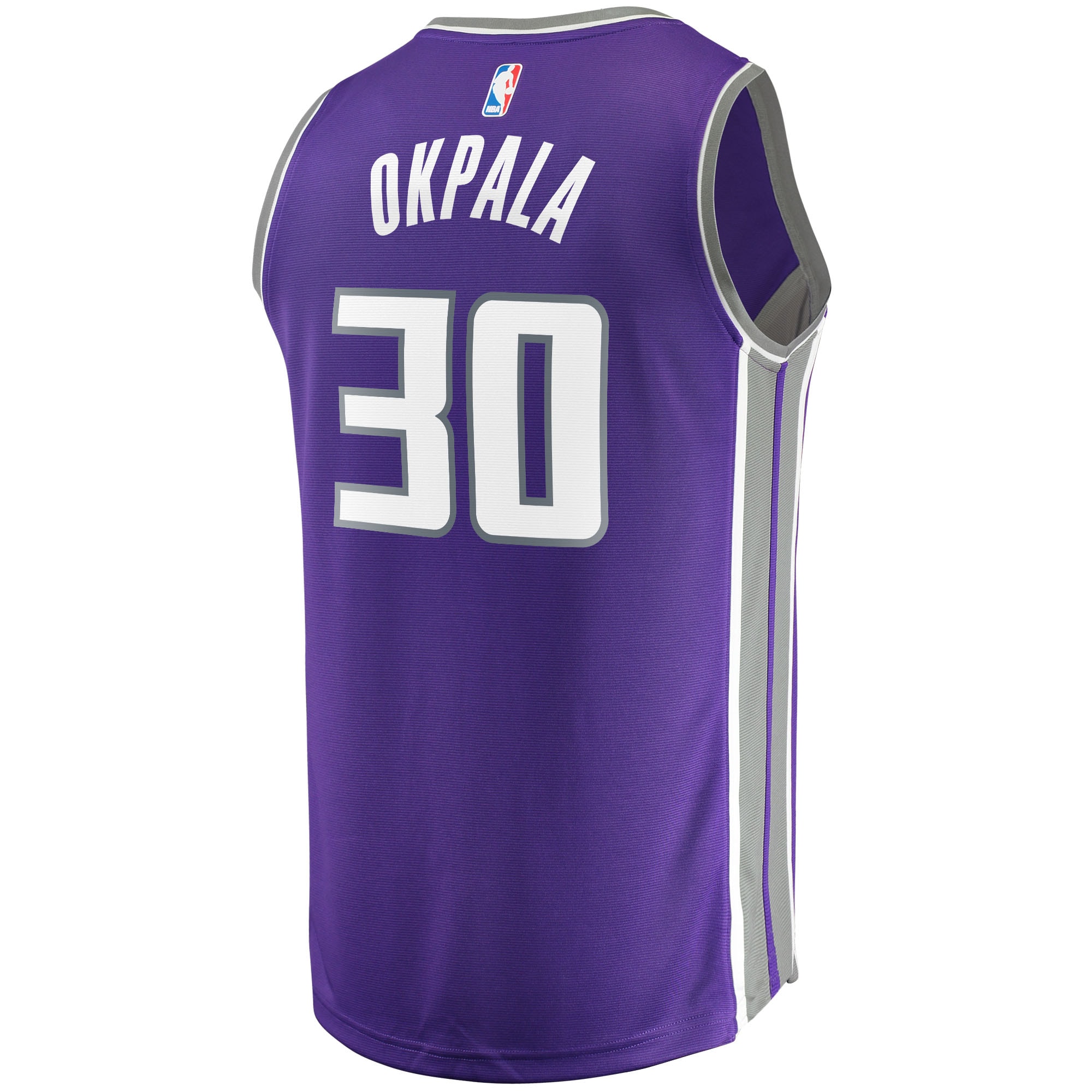 KZ Okpala Sacramento Kings Fanatics Branded Fast Break Replica Jersey - Icon Edition - Purple - vstockx