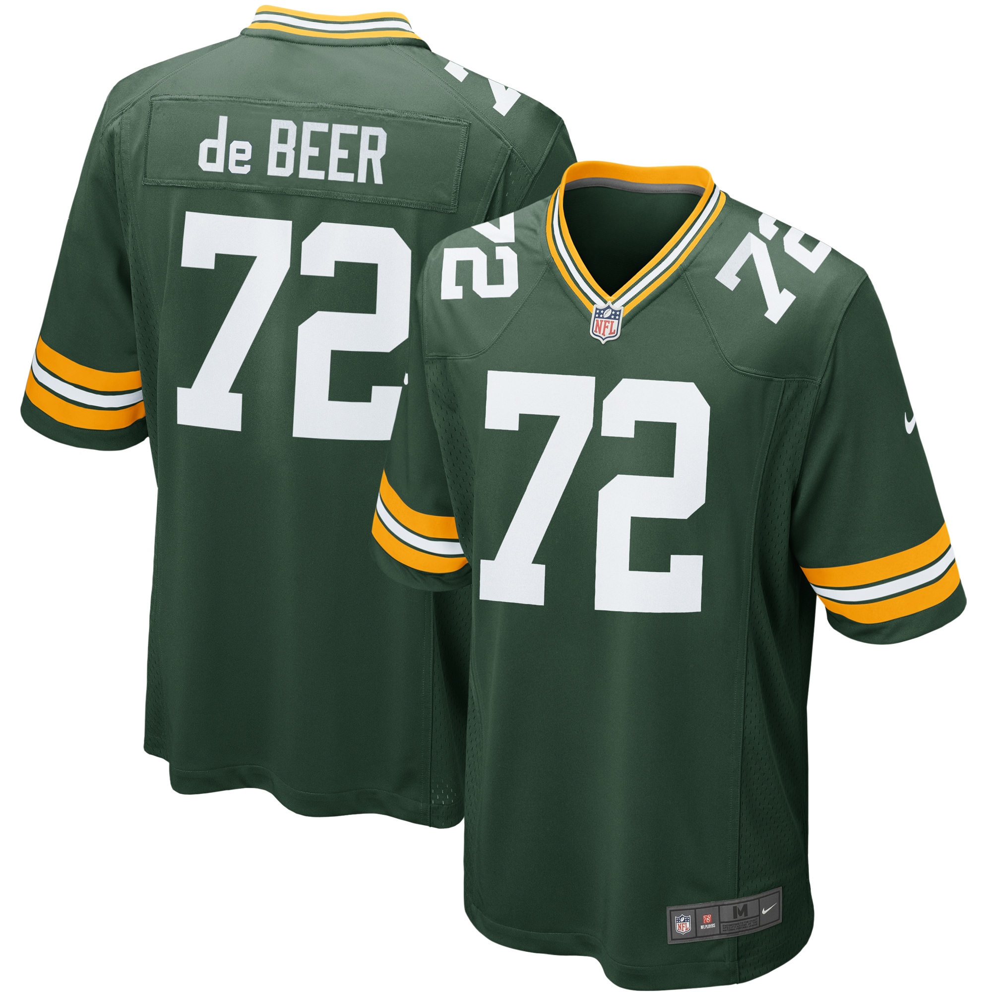 Gerhard de Beer Green Bay Packers Nike Youth Game Jersey - Green - vstockx