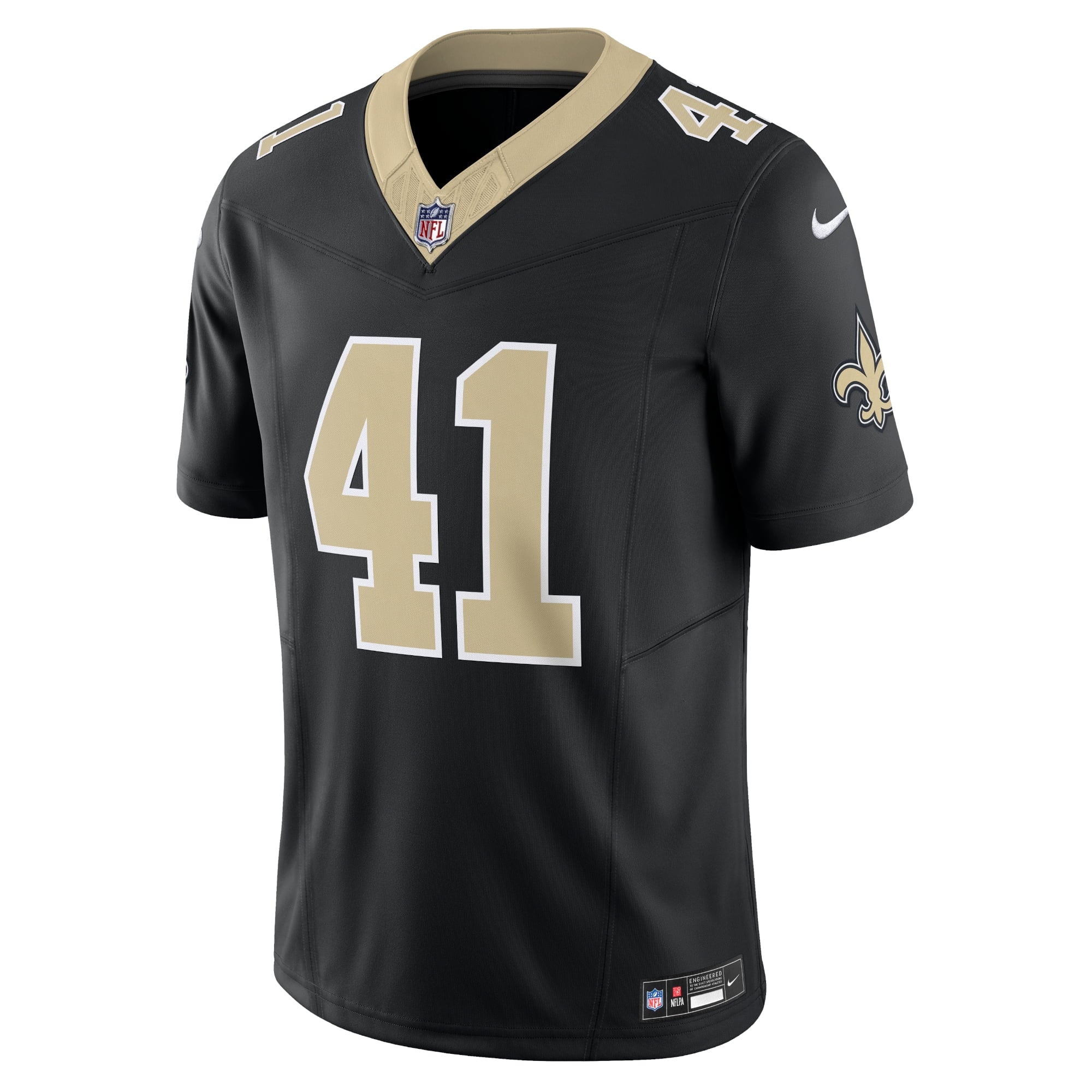 Men's Nike Alvin Kamara Black New Orleans Saints Vapor F.U.S.E. Limited Jersey - vstockx