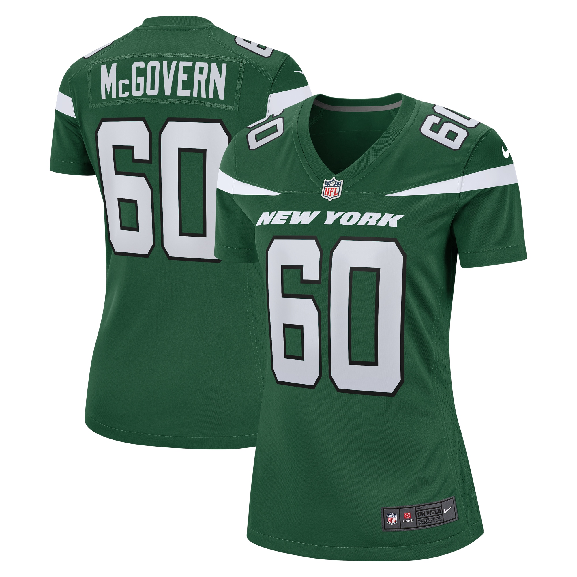 Connor McGovern New York Jets Nike Women's Game Jersey - Gotham Green - vstockx