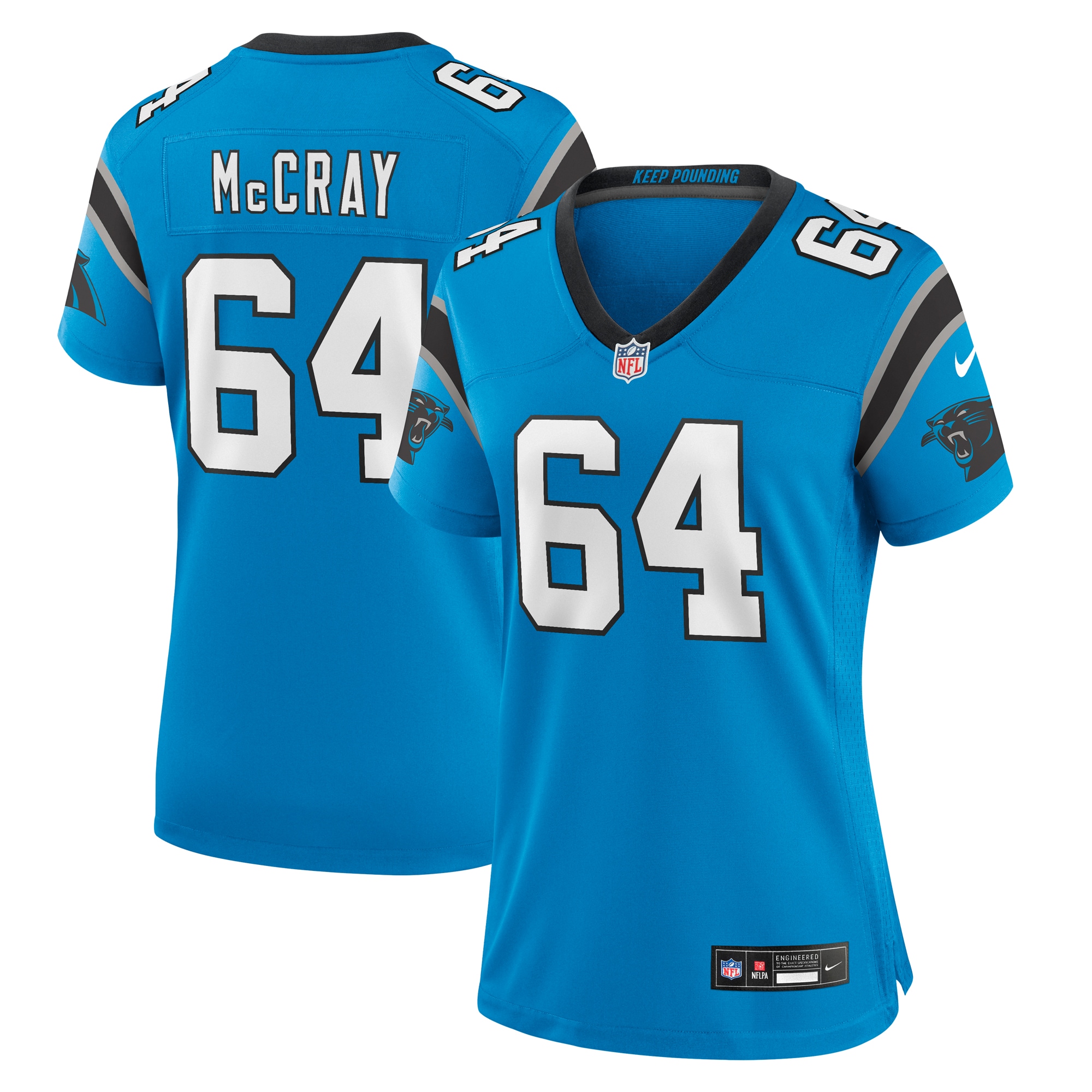 Justin McCray Carolina Panthers Nike Women's Alternate Game Jersey - Blue - vstockx