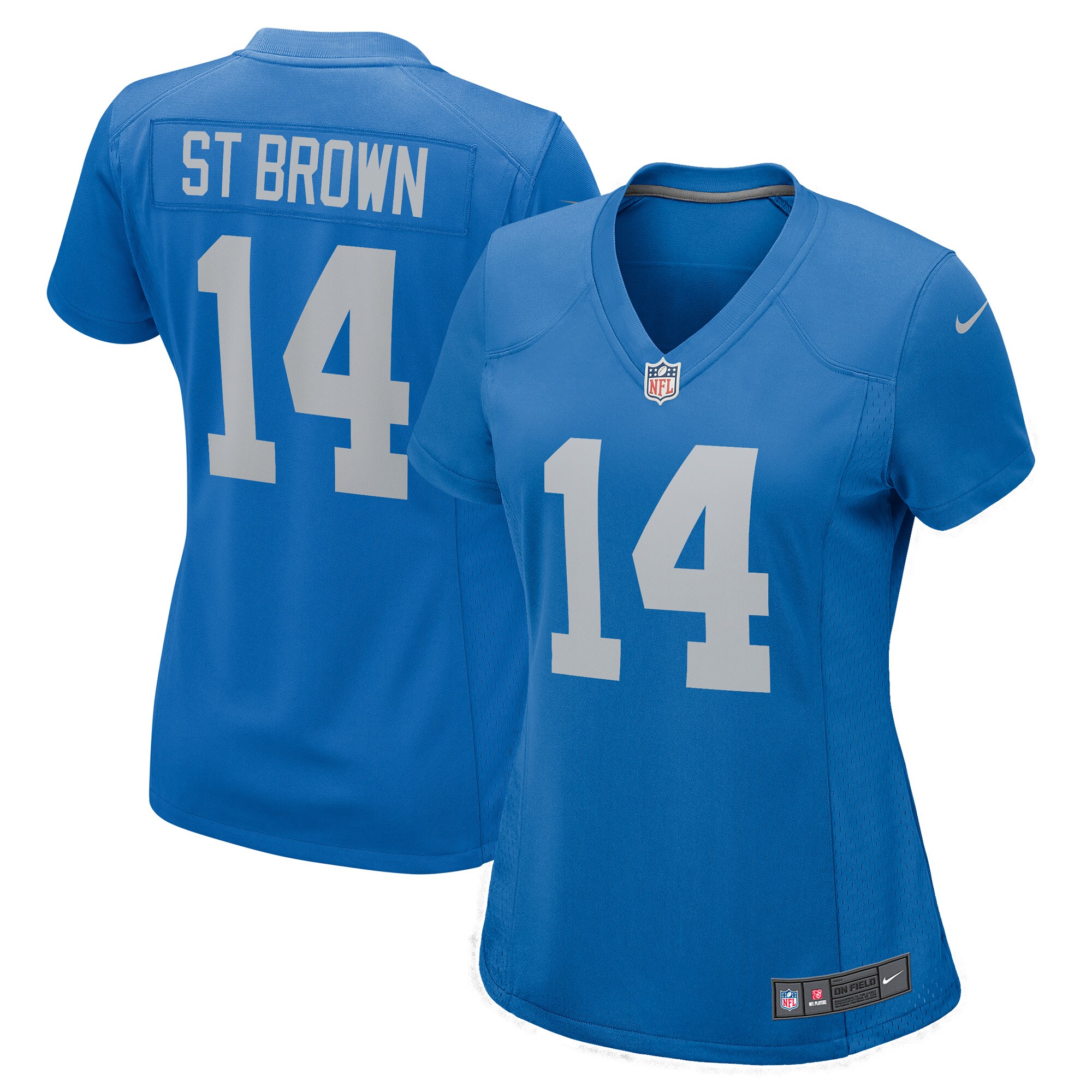Amon-Ra St. Brown Detroit Lions Nike Women's Player Game Jersey - Blue - vstockx