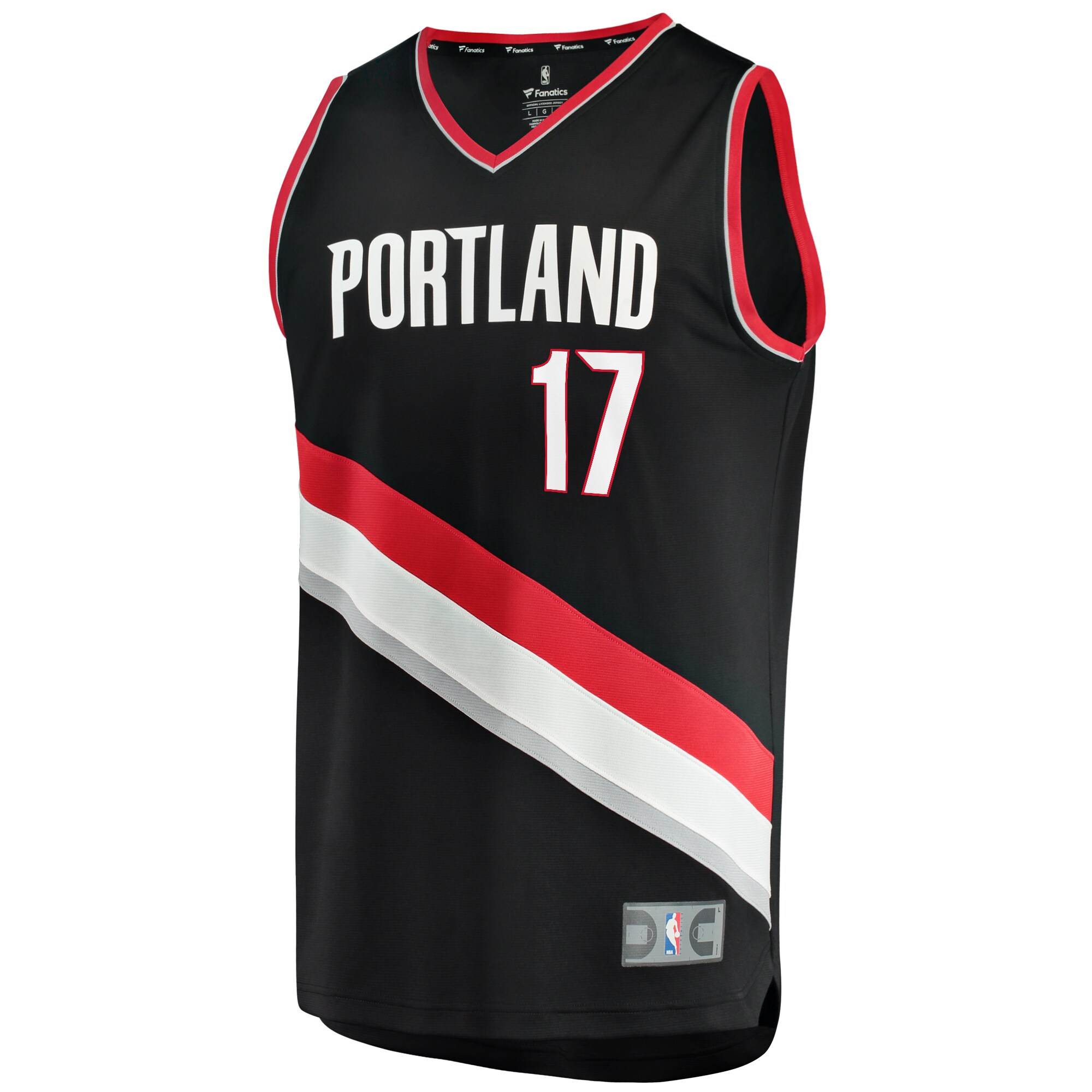 Shaedon Sharpe Portland Trail Blazers Fanatics Branded 2022 NBA Draft First Round Pick Fast Break Replica Player Jersey - Icon Edition - Black - vstockx