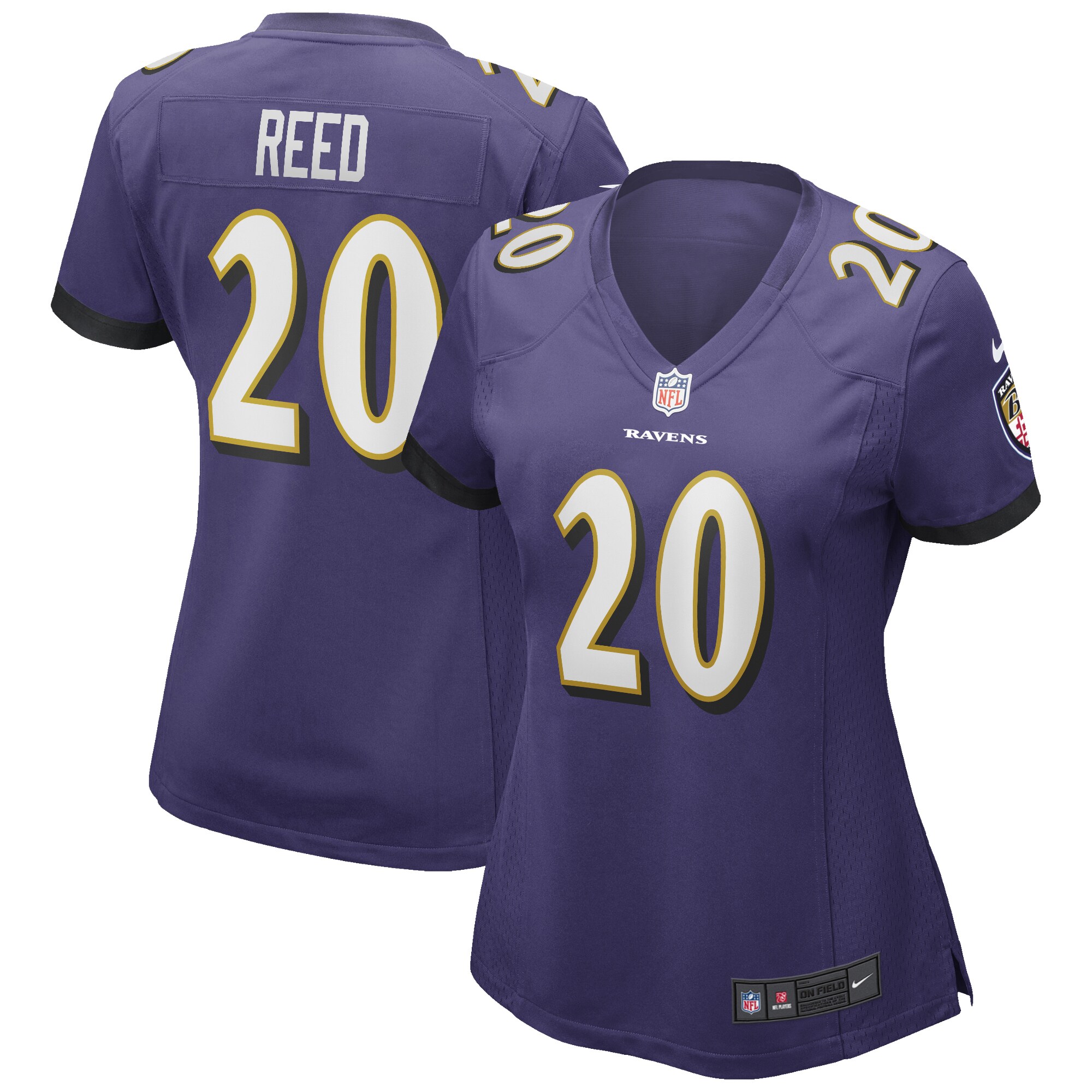 Ed Reed Baltimore Ravens Nike Women's Game Retired Player Jersey - Purple - vstockx