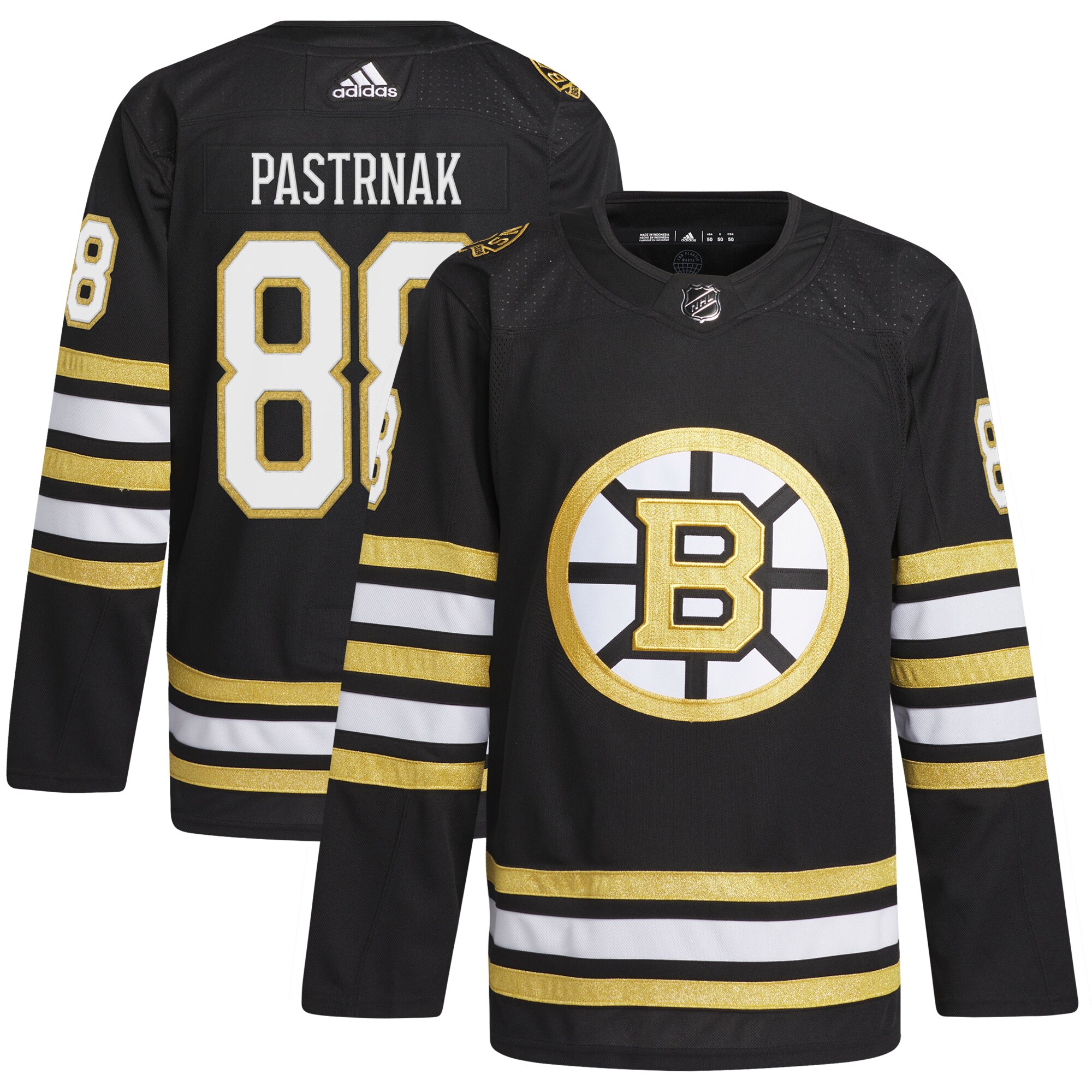 David Pastrnak Boston Bruins adidas Primegreen Authentic Pro Player Jersey - Black - vstockx