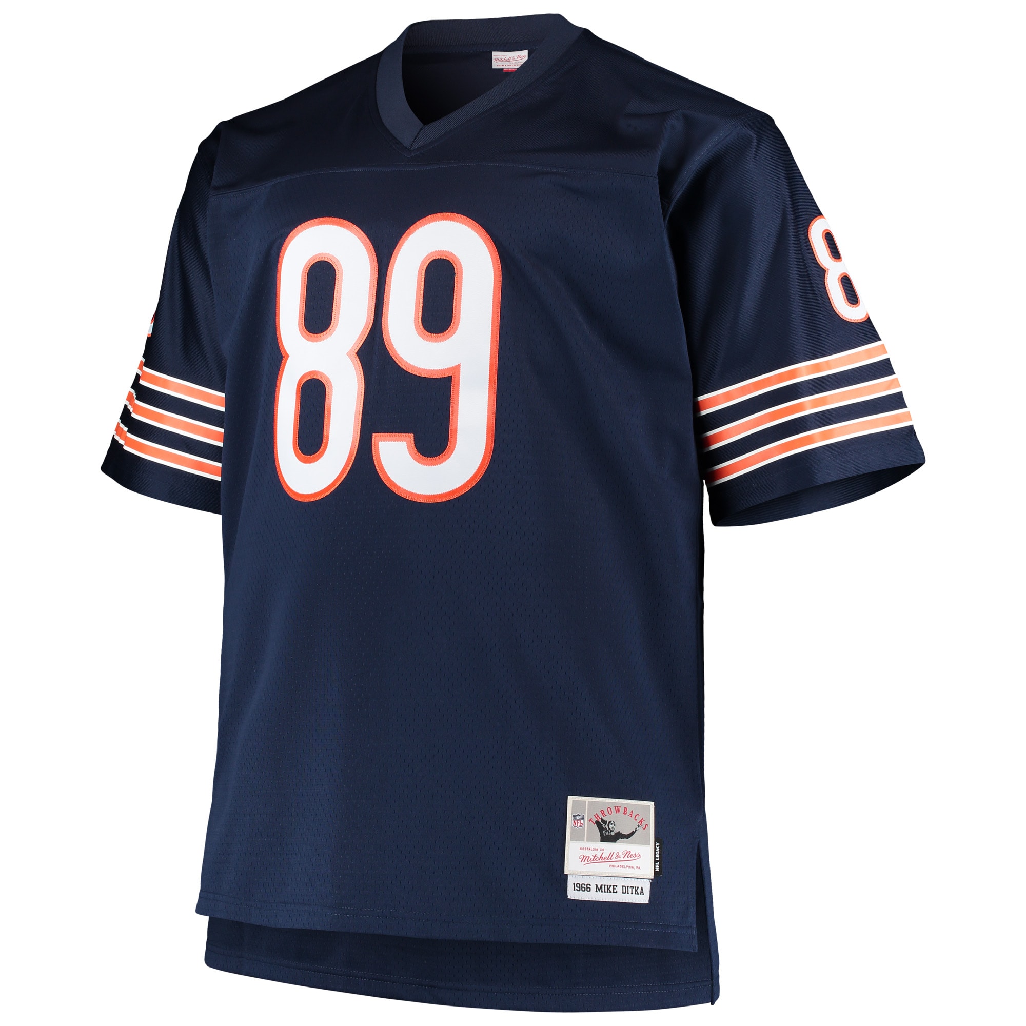 Mike Ditka Chicago Bears Mitchell & Ness Big & Tall 1966 Retired Player Replica Jersey - Navy - vstockx