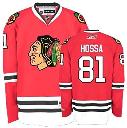 Youth Chicago Blackhawks Marian Hossa Premier Home Jersey - vstockx