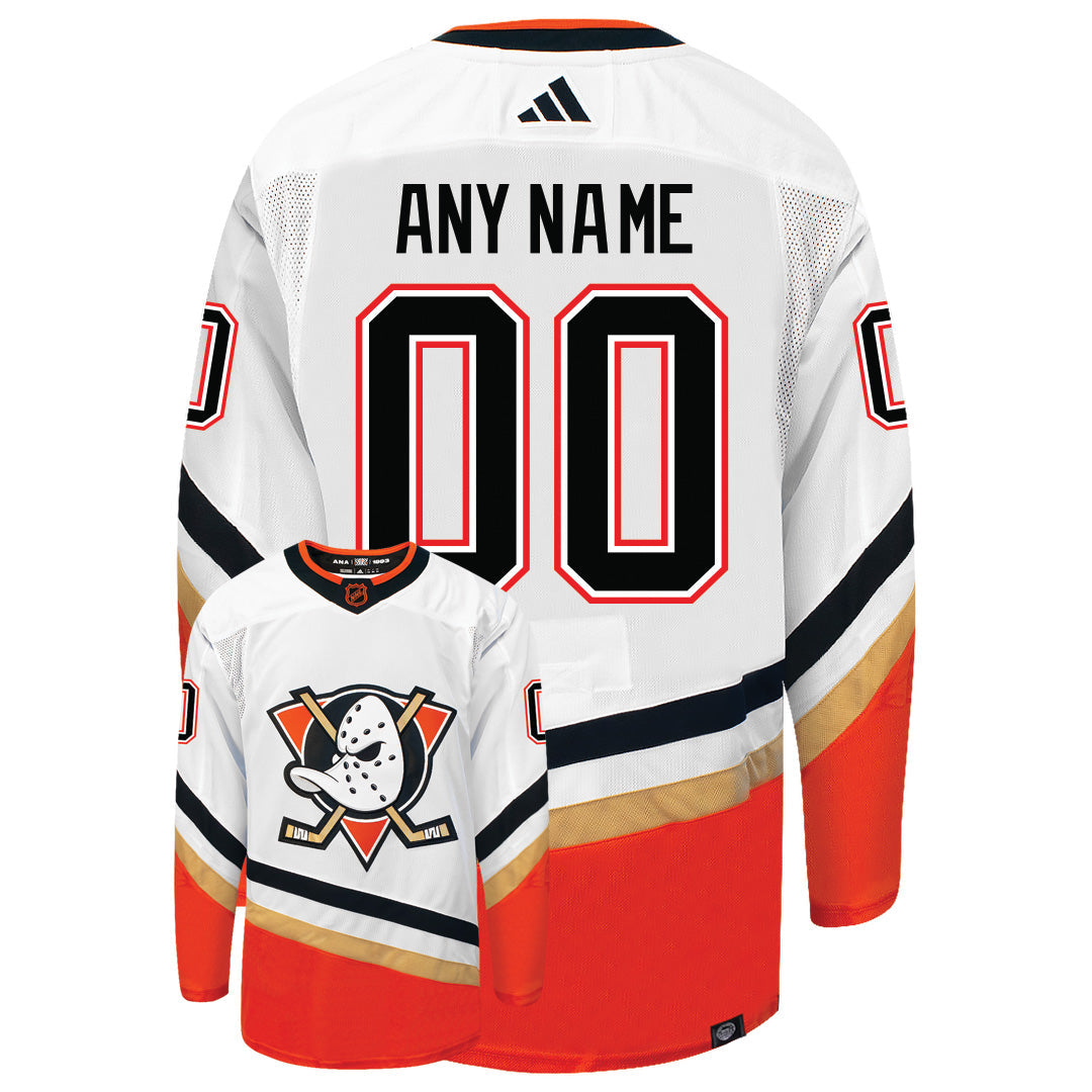 Customizable Anaheim Ducks Adidas 2022 Primegreen Reverse Retro Authentic NHL Hockey Jersey - vstockx