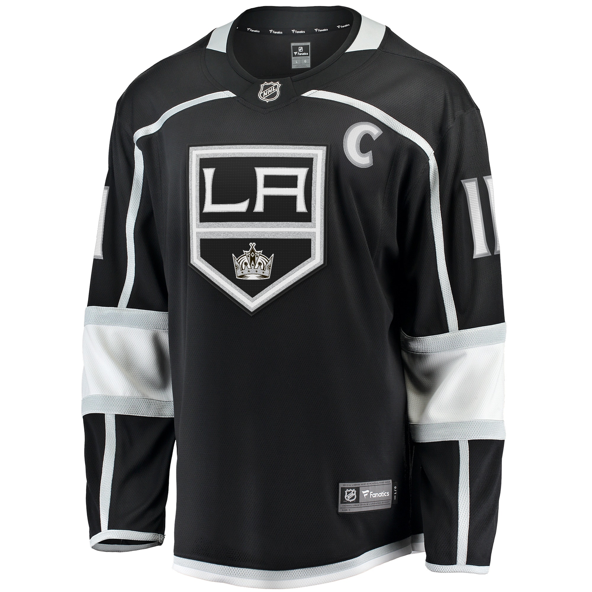 Anze Kopitar Los Angeles Kings Fanatics Branded Home Premier Breakaway Player Jersey - Black - vstockx