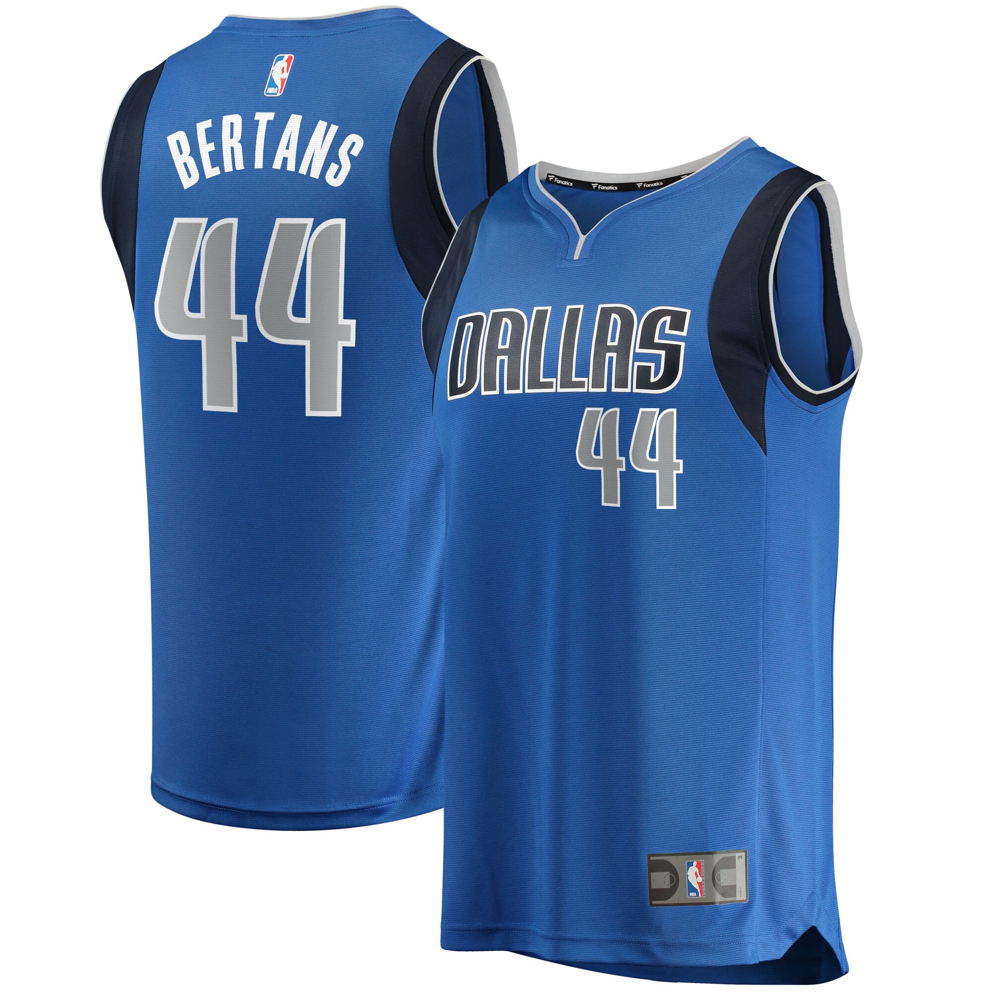 Davis Bertans Dallas Mavericks Fanatics Branded 2021/22 Fast Break Replica Jersey - Icon Edition - Royal - vstockx