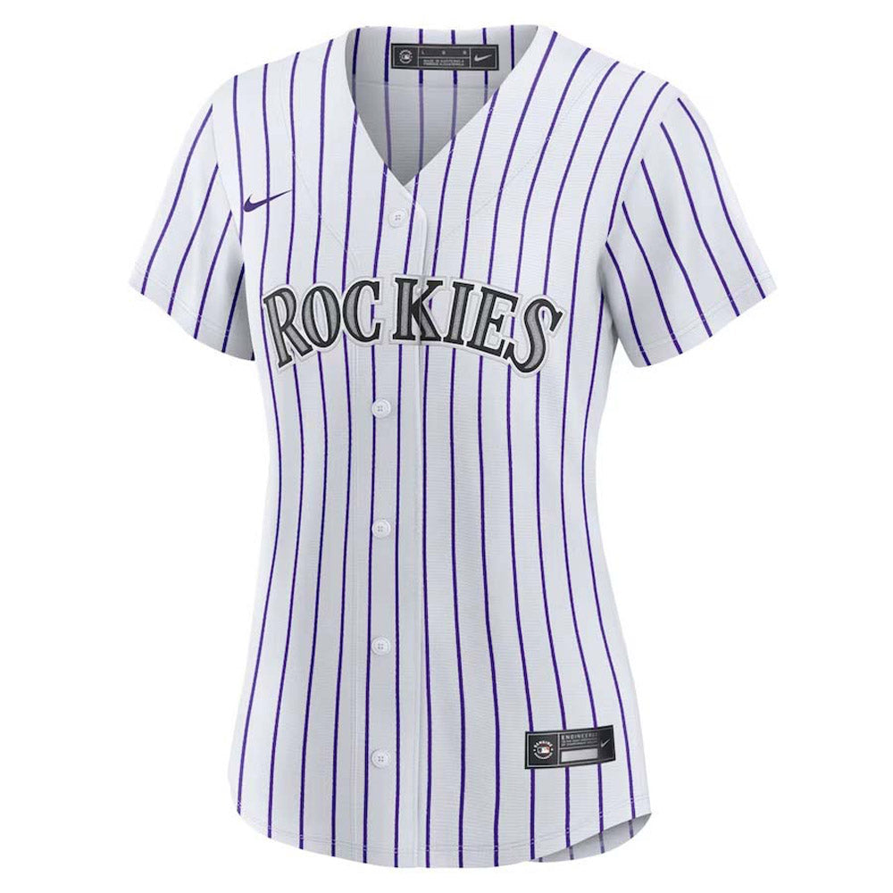 Women's Colorado Rockies Nolan Arenado Replica Home Jersey - White - vstockx