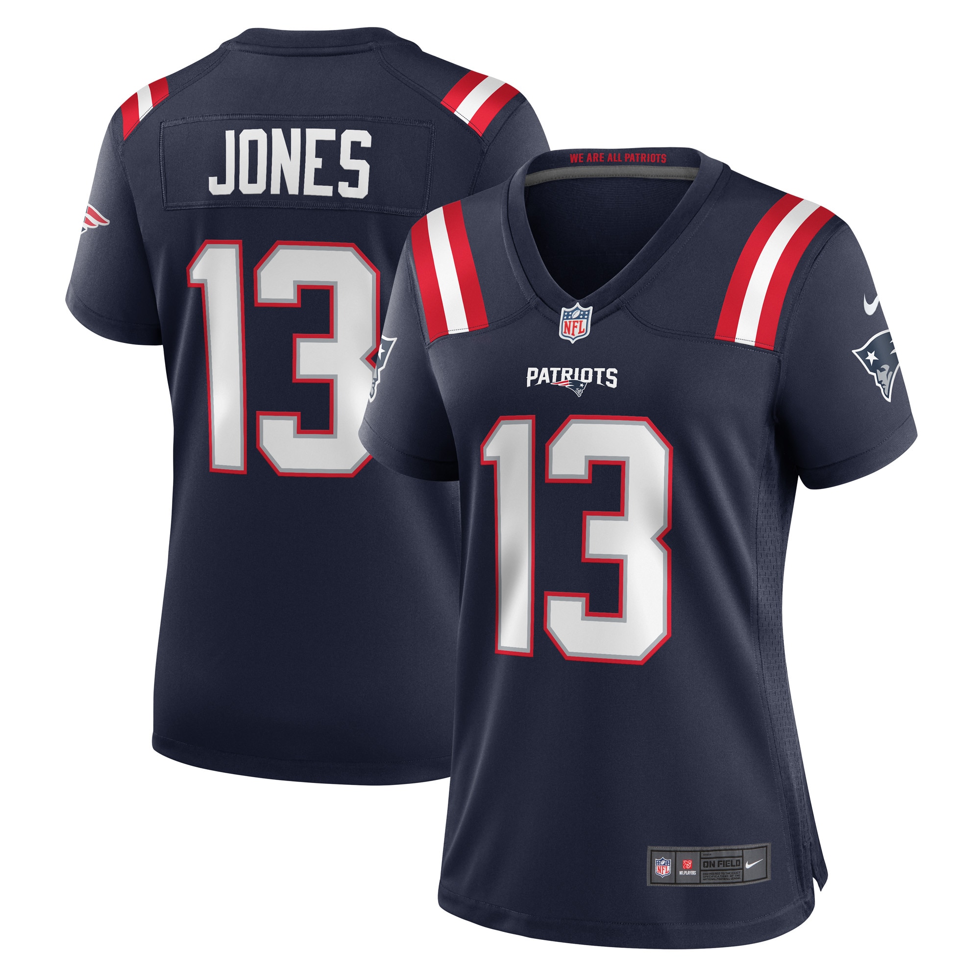Jack Jones New England Patriots Nike Women's Game Player Jersey - Navy - vstockx