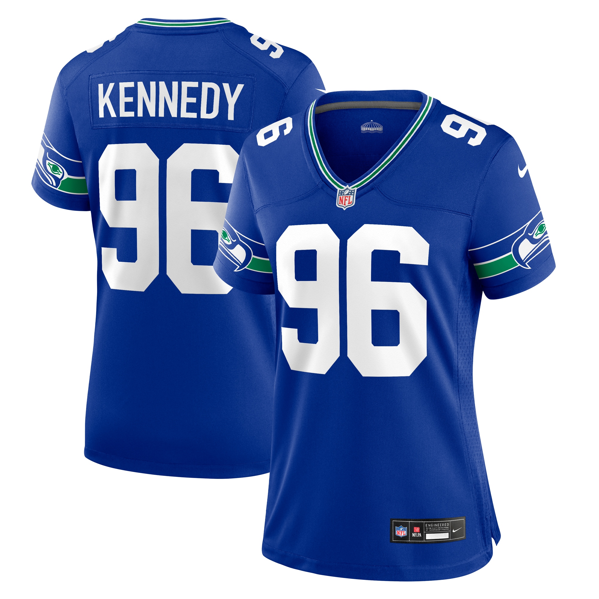 Cortez Kennedy Seattle Seahawks Nike Women's Throwback Player Game Jersey - Royal - vstockx