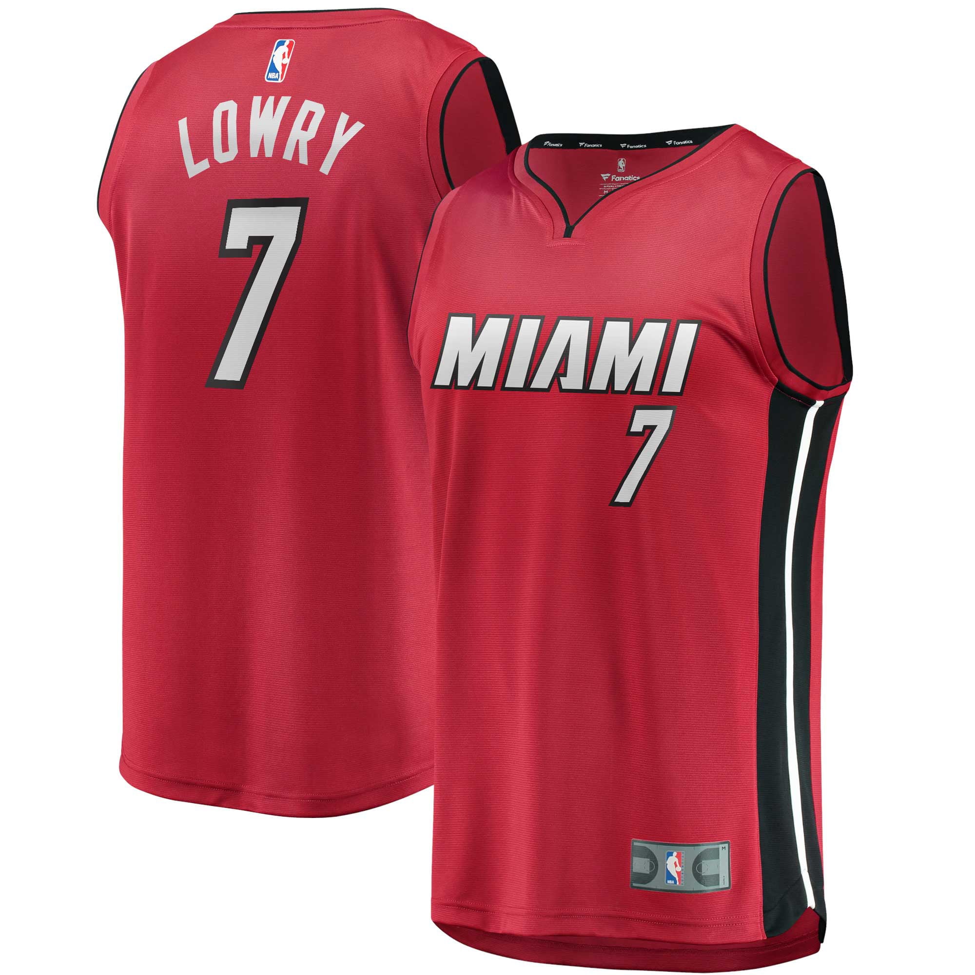 Men's Fanatics Branded Kyle Lowry Red Miami Heat Fast Break Replica Player Jersey - Statement Edition - vstockx
