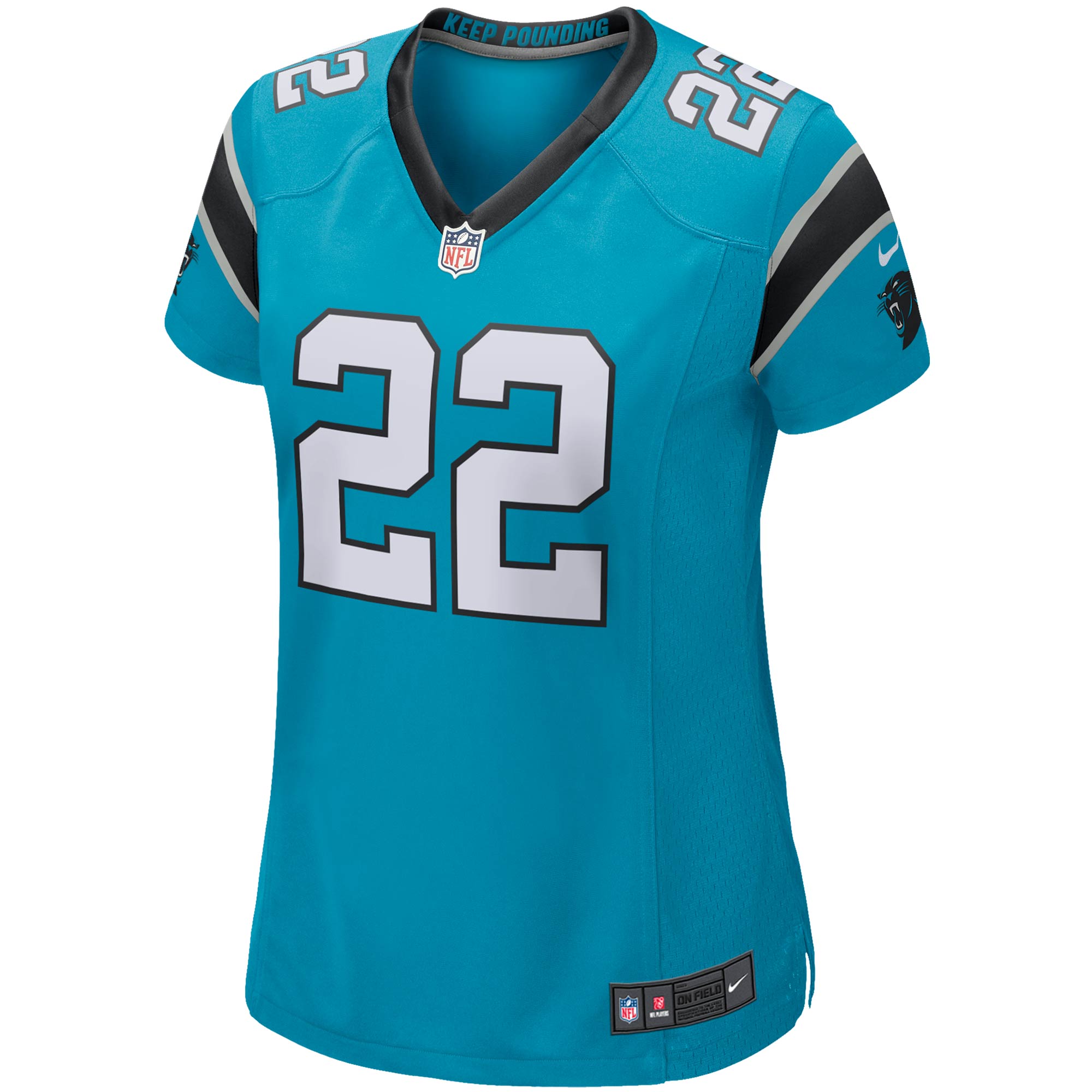 Christian McCaffrey Carolina Panthers Nike Women's Game Jersey - Blue - vstockx