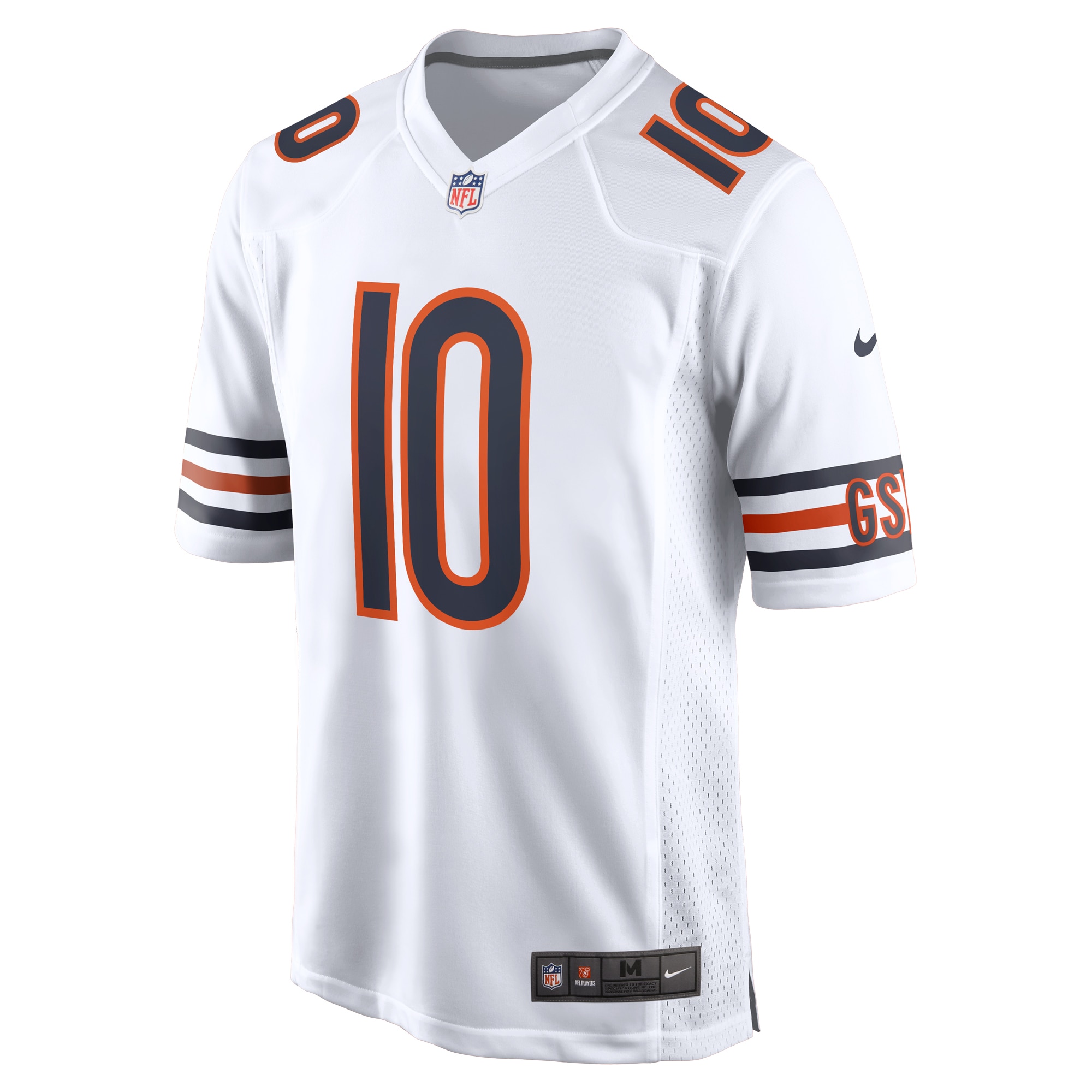 Chase Claypool Chicago Bears Nike Game Player Jersey - White - vstockx