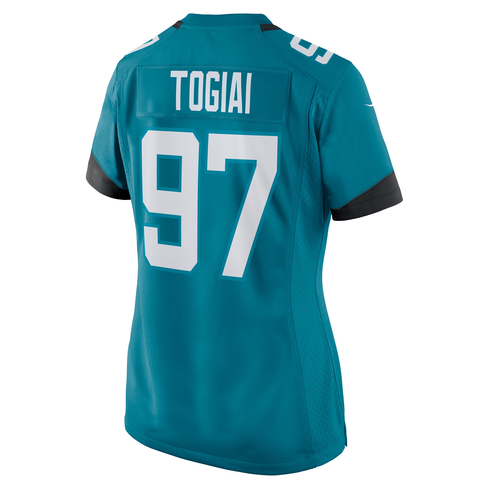 Tommy Togiai Jacksonville Jaguars Nike Women's Team Game Jersey - Teal - vstockx