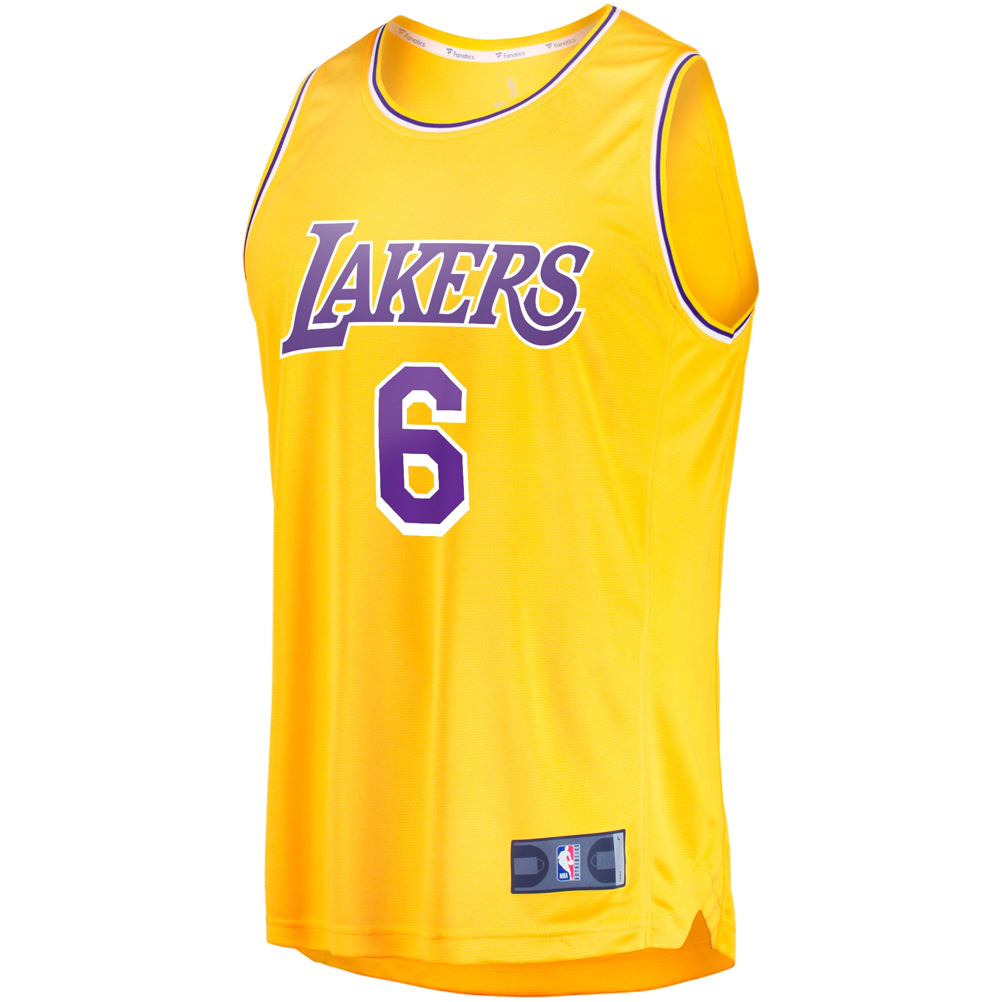 LeBron James Los Angeles Lakers Fanatics Branded Big & Tall Fast Break Player Jersey - Gold - Icon Edition - vstockx