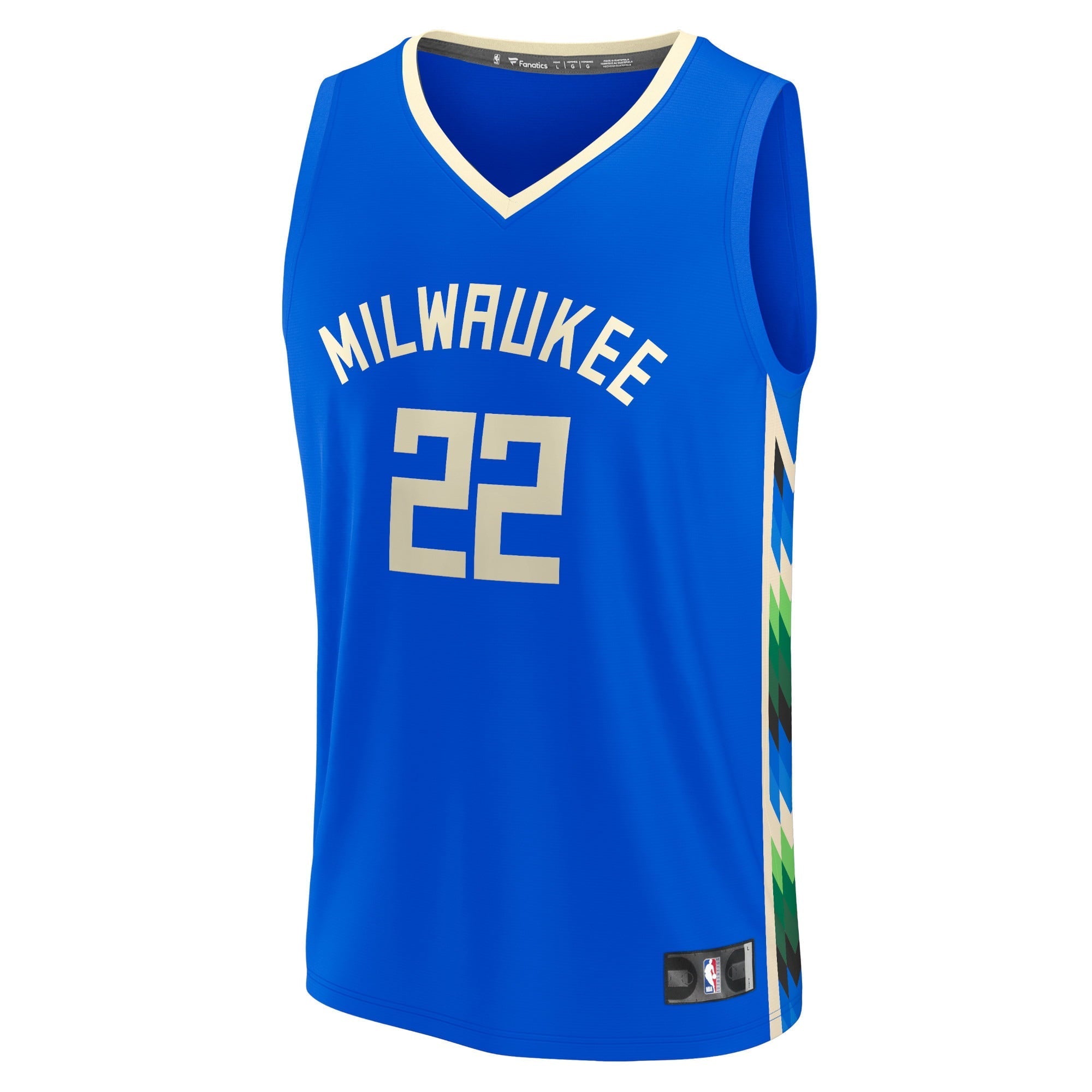 Men's Fanatics Branded Khris Middleton Royal Milwaukee Bucks 2022/23 Fastbreak Jersey - City Edition - vstockx