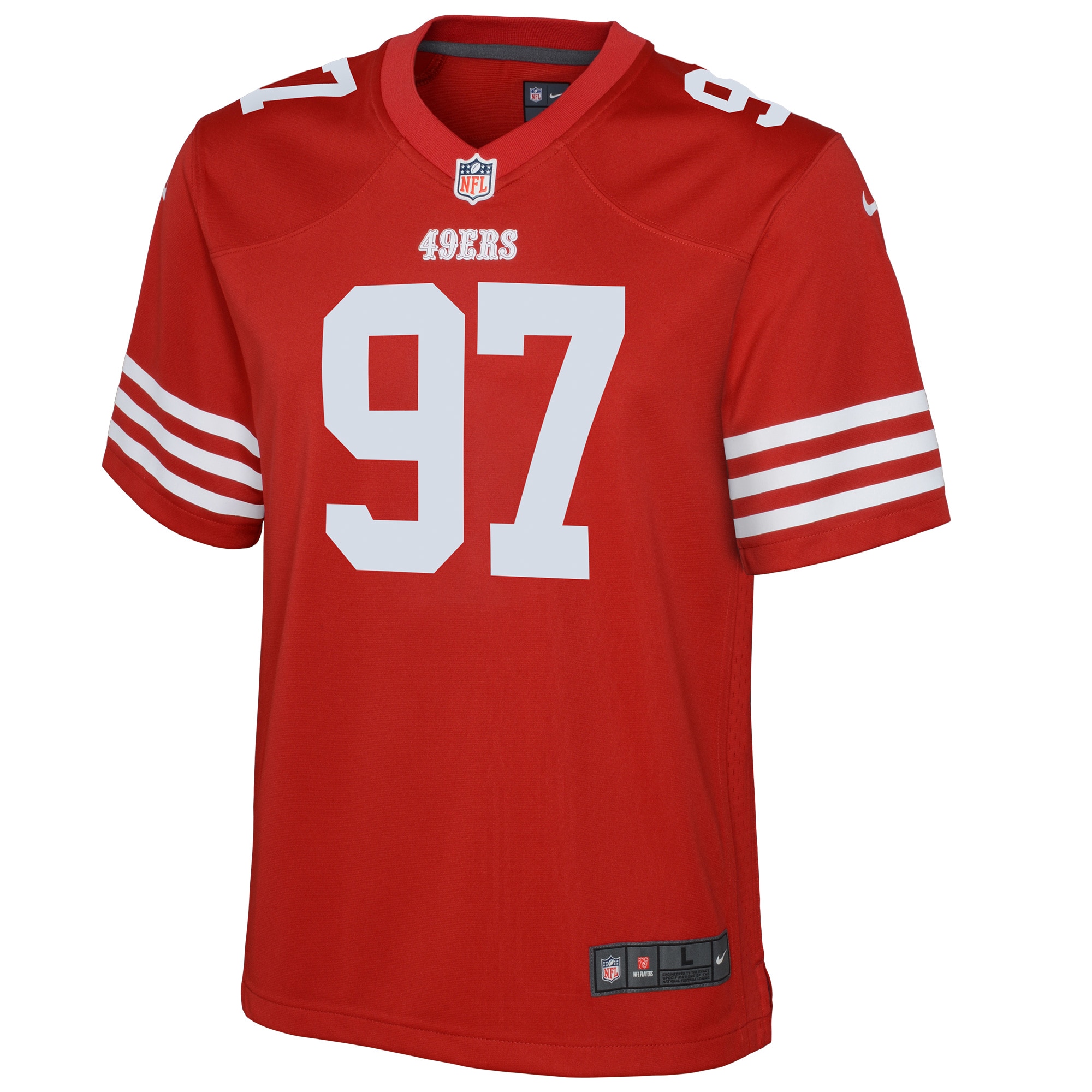Nick Bosa San Francisco 49ers Nike Youth Game Jersey - Scarlet - vstockx