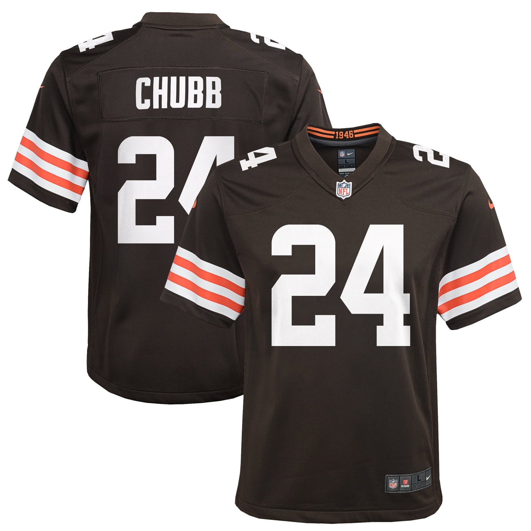 Youth Nike Nick Chubb Brown Cleveland Browns Game Jersey - vstockx