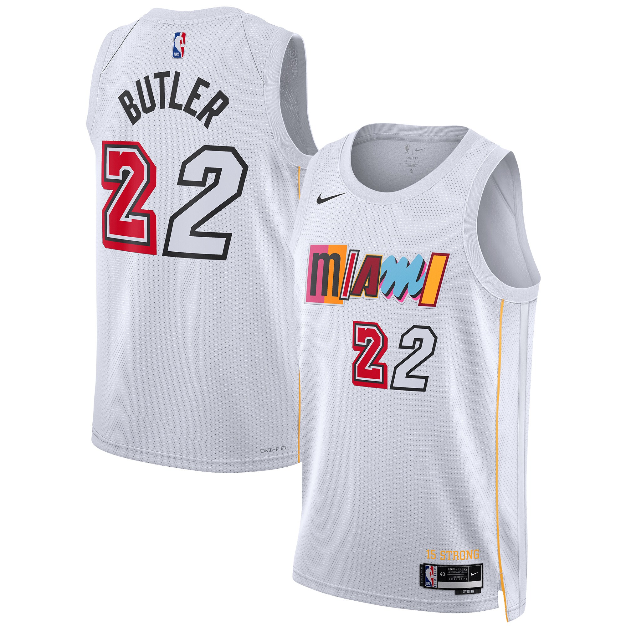 Jimmy Butler Miami Heat Nike Unisex 2022/23 Swingman Jersey - City Edition - White - vstockx